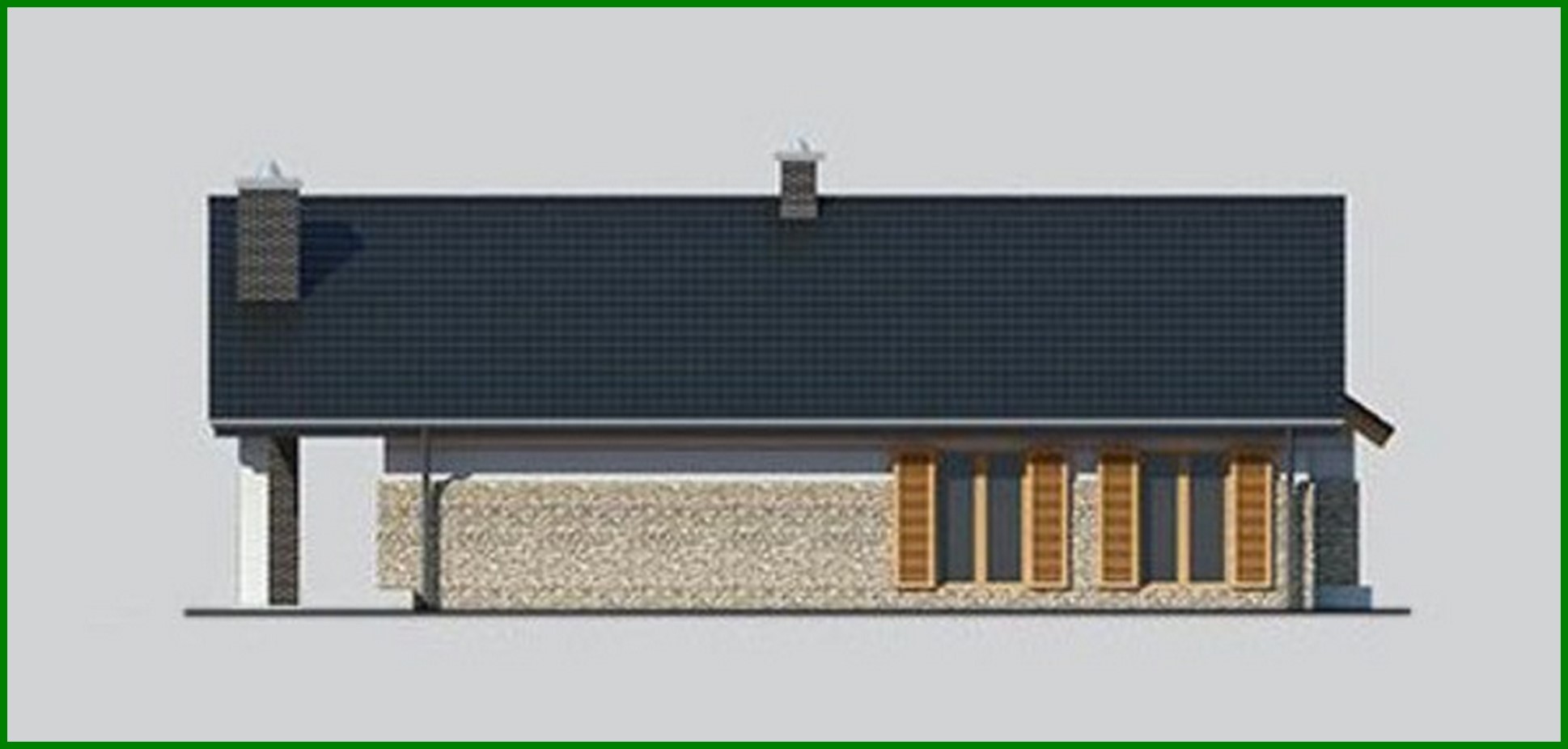 Visualization gallery - Beautiful apartment building with an unusual garage solution