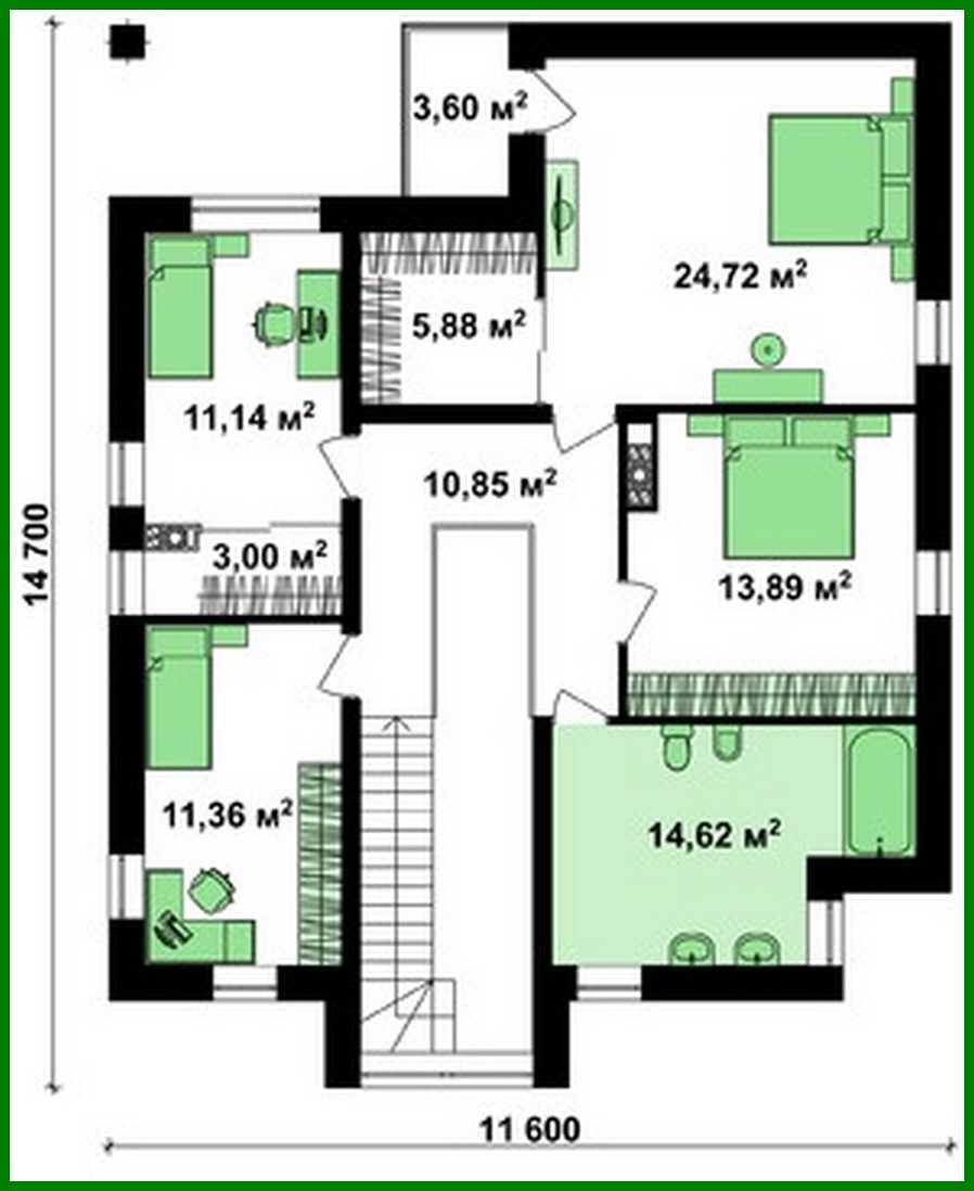 Visualization gallery - Beautiful modern Art Nouveau cottage