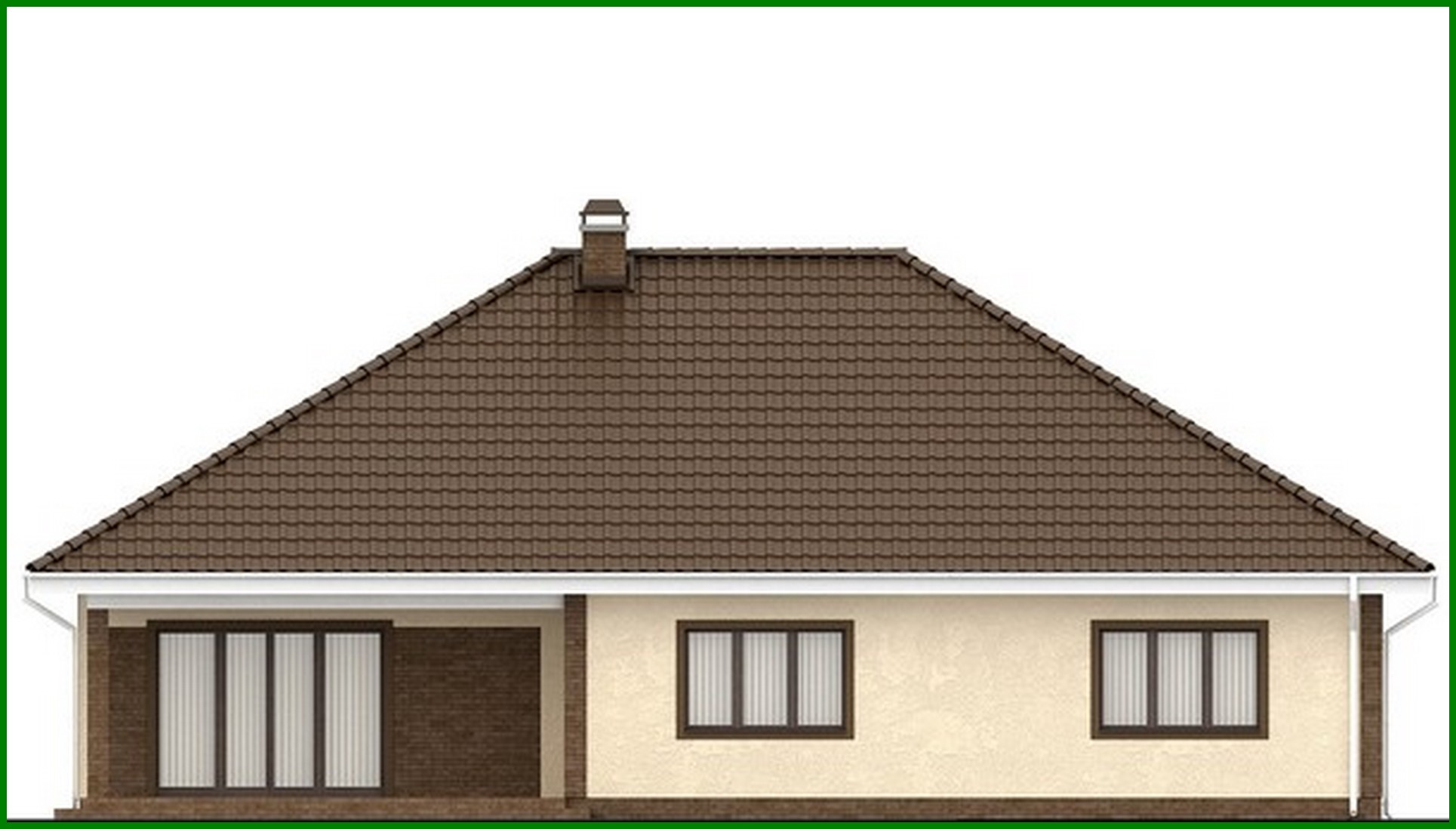 Visualization gallery - House project with frontal garage for two cars