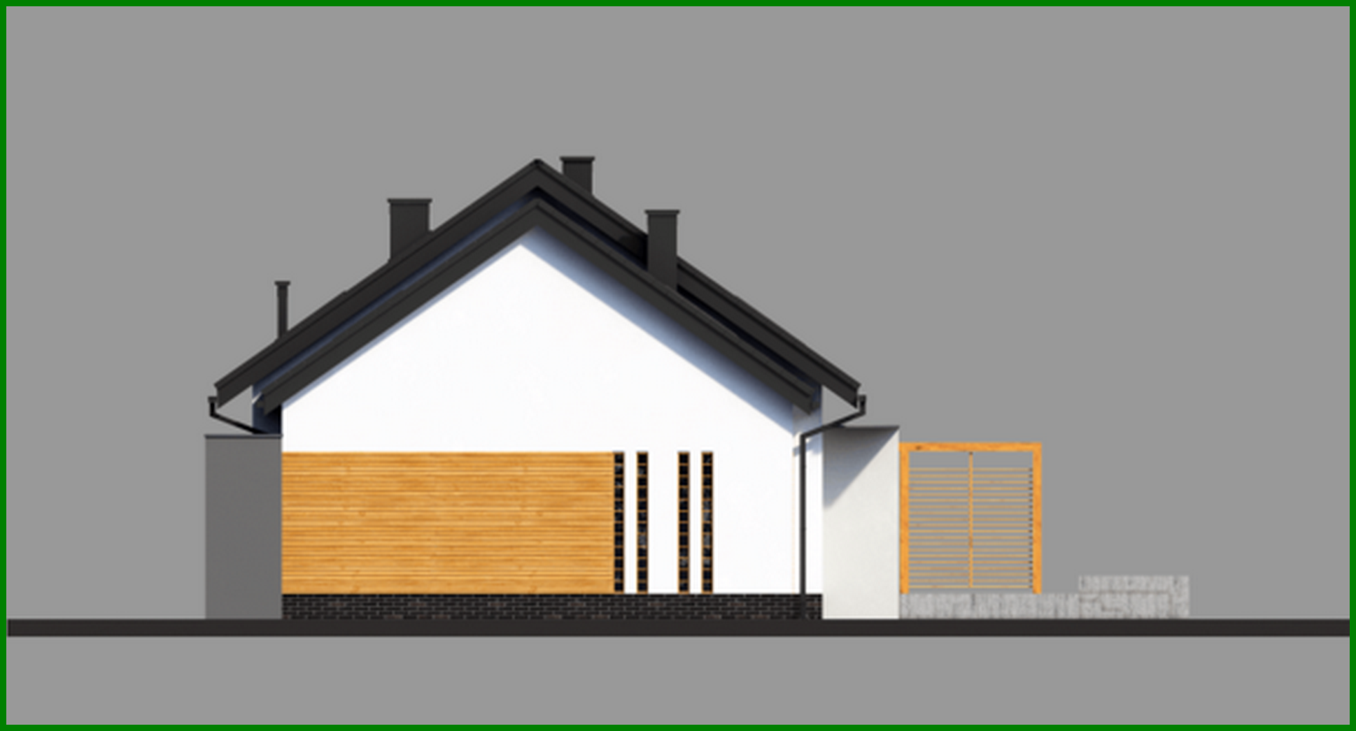 Visualization gallery - Stylish residential building with attic