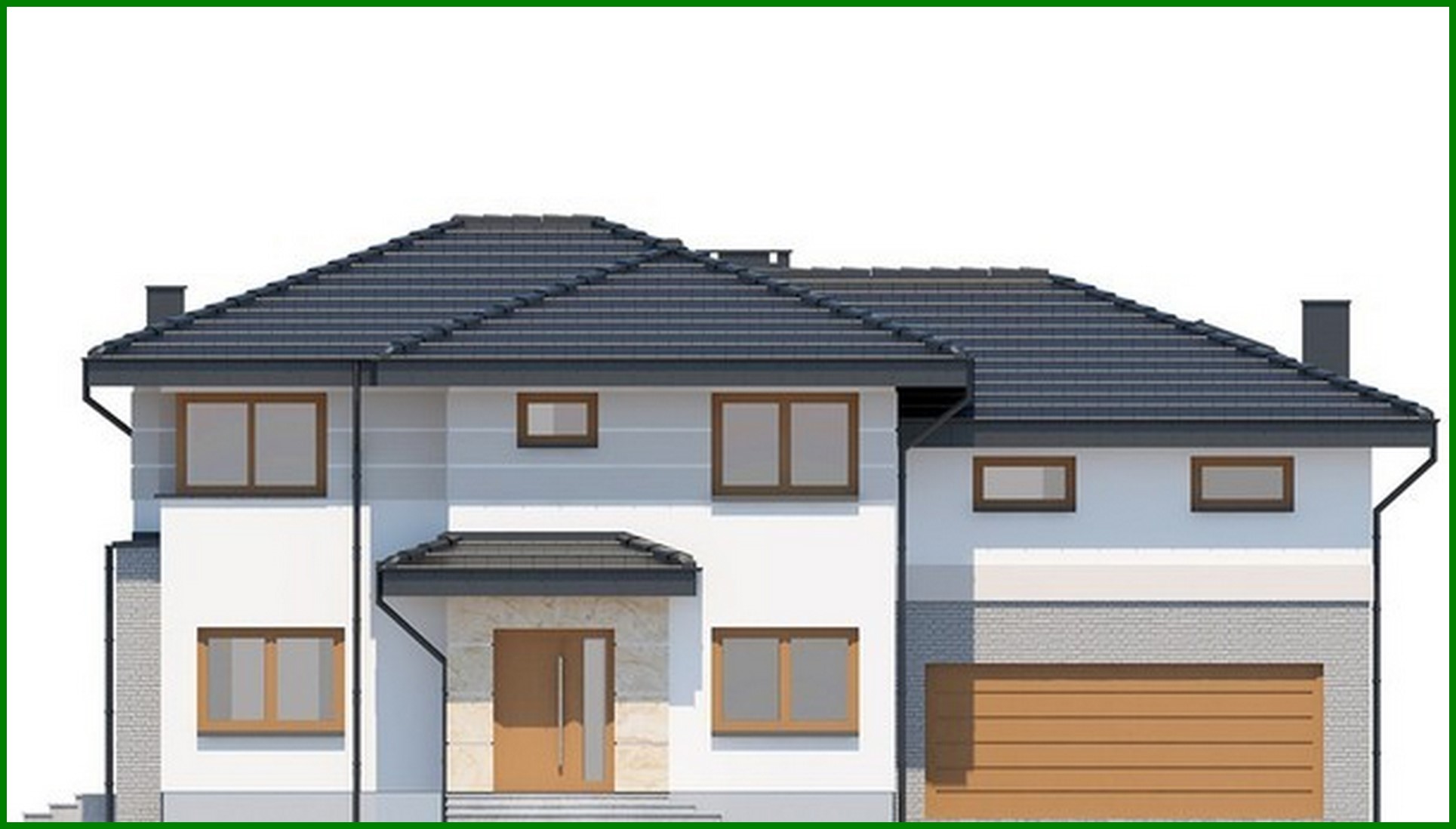 Visualization gallery - Two-story residential building with comfortable private rooms