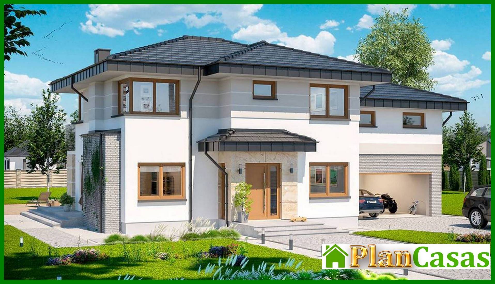 Visualization gallery - Two-story residential building with comfortable private rooms