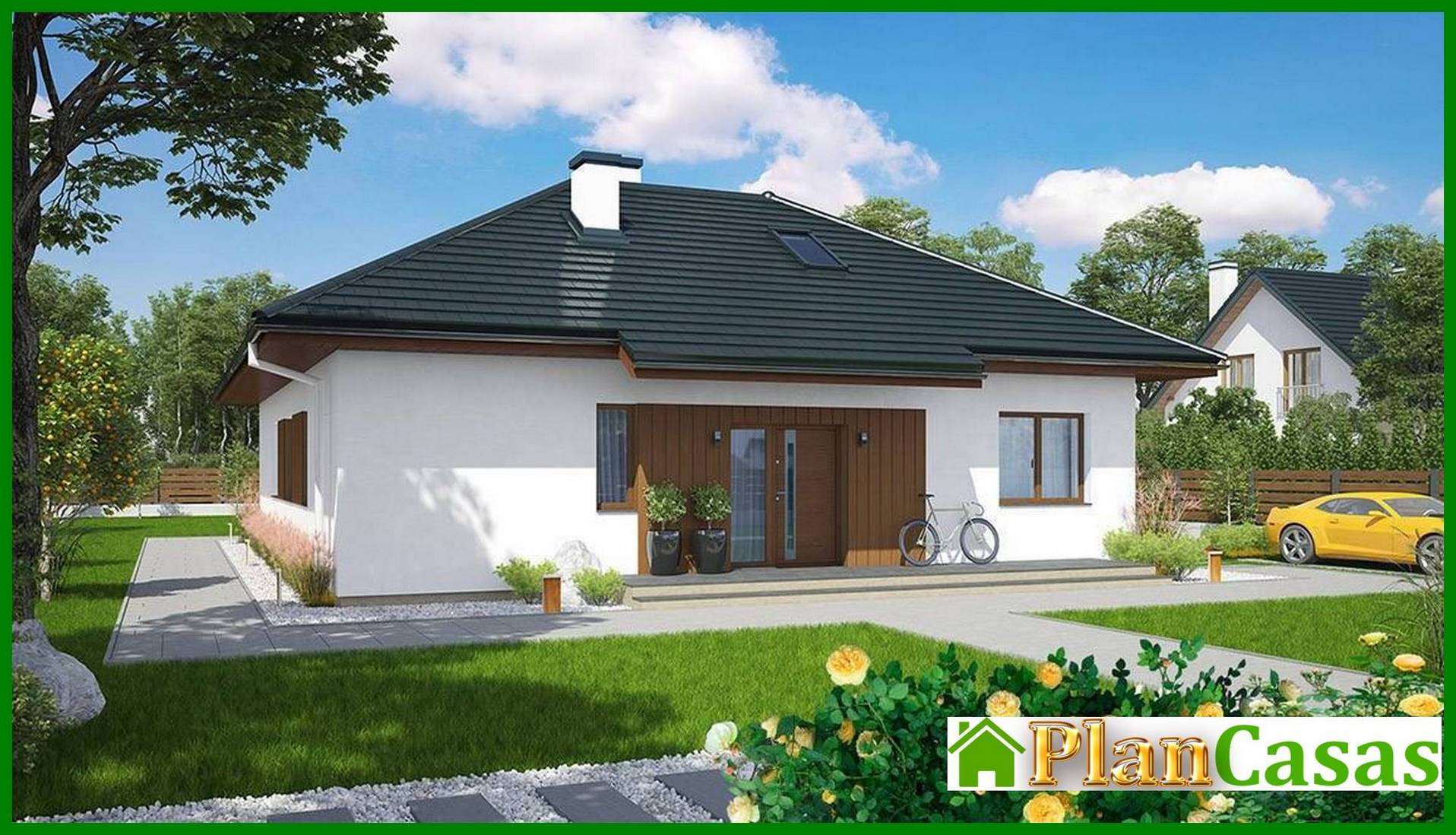 Visualization gallery - Presentable residential house with a semi-closed veranda