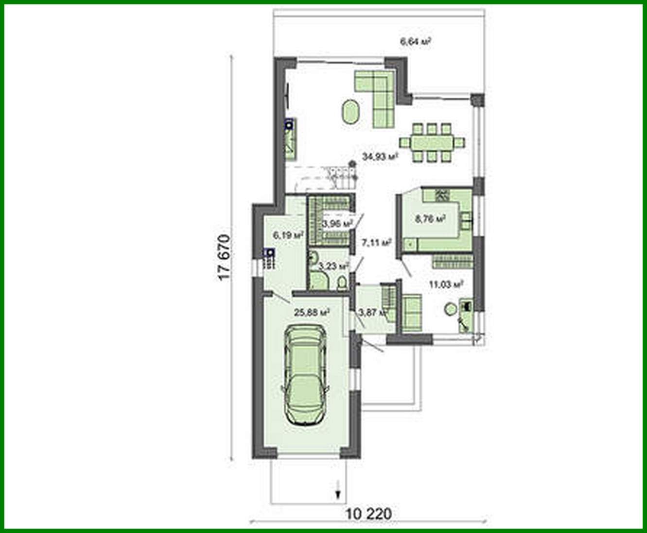 Visualization gallery - Modern house with three bedroom on the second floor