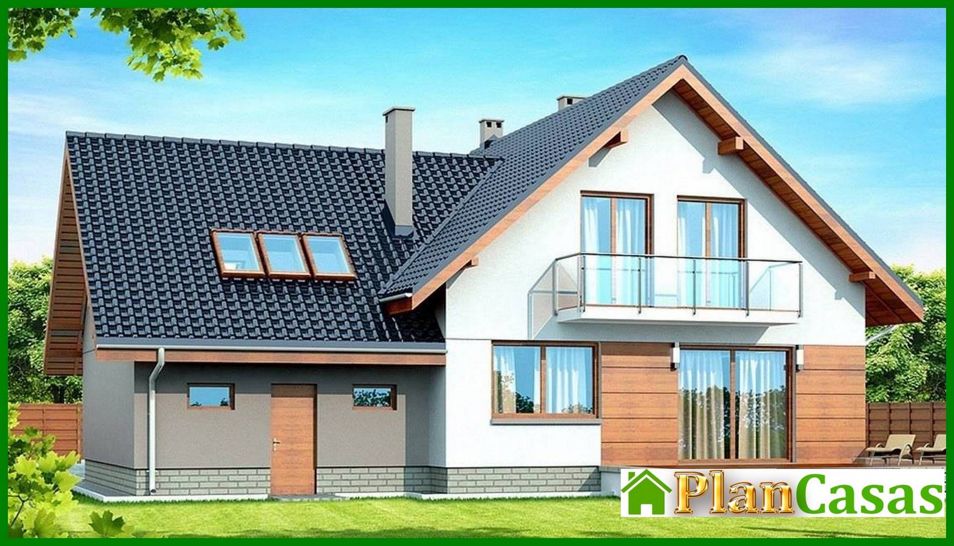 Two-story mansion with a spacious gym house plan