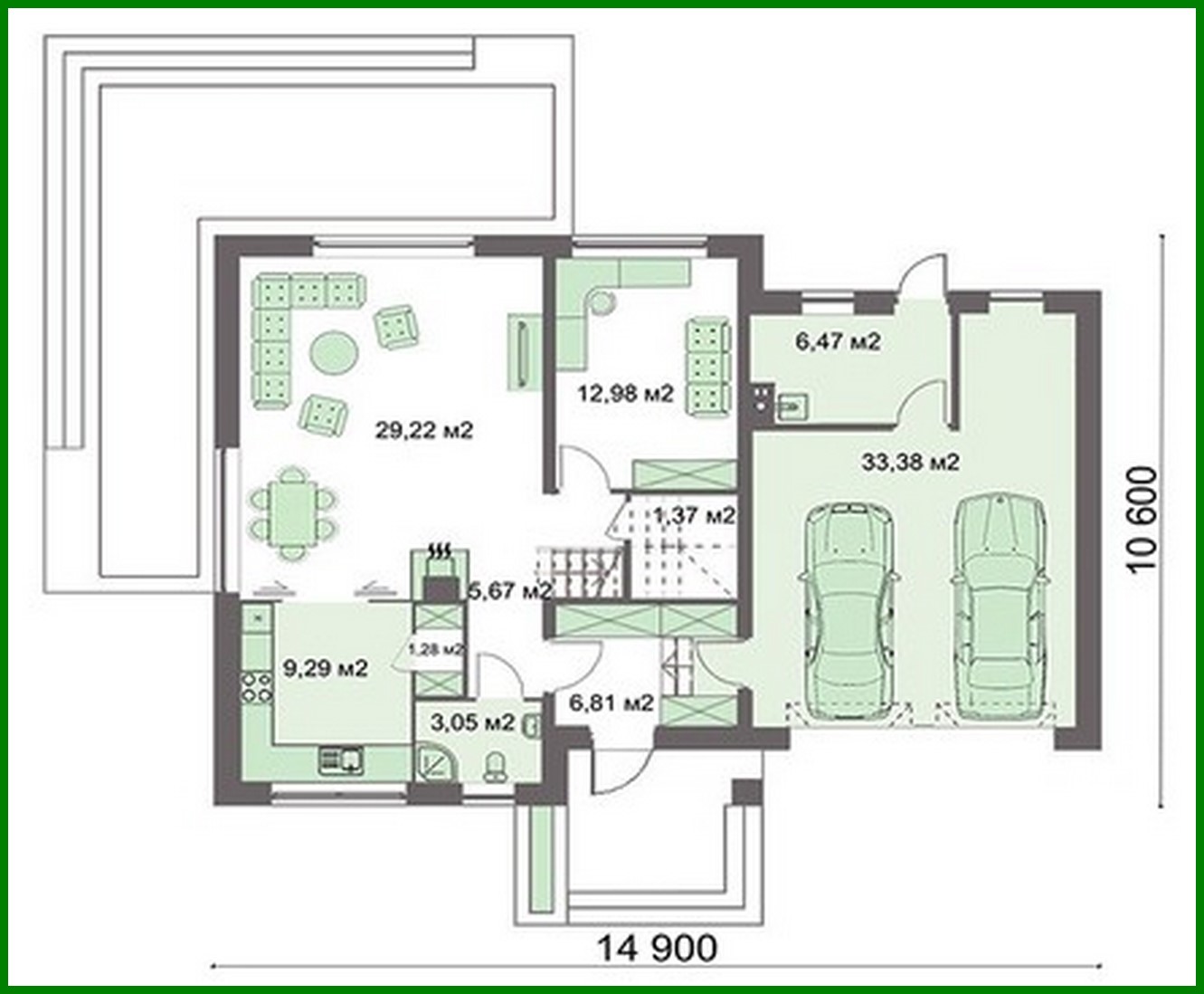 Visualization gallery - Two-story mansion with a spacious gym