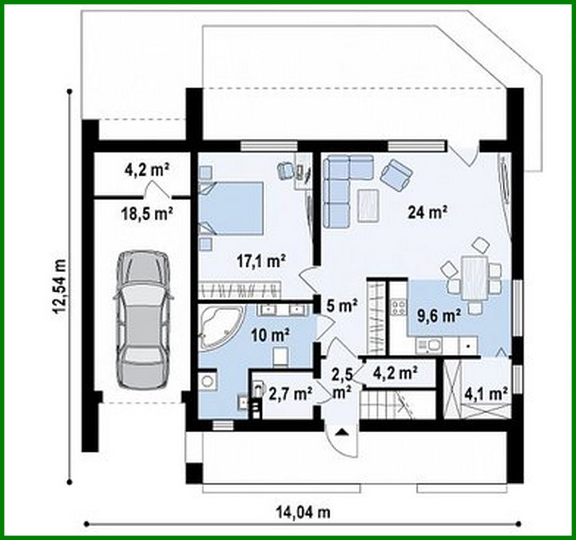 Visualization gallery - Two-story house with a spacious terrace