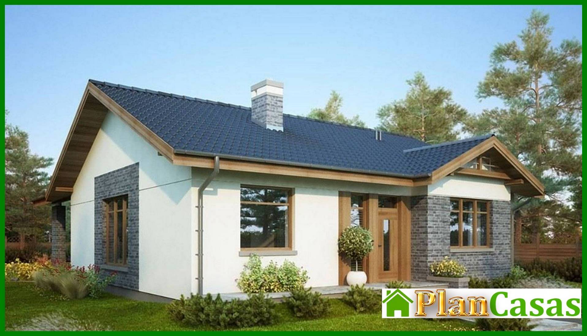 Visualization gallery - One-Floor Three-Bedroom Country House