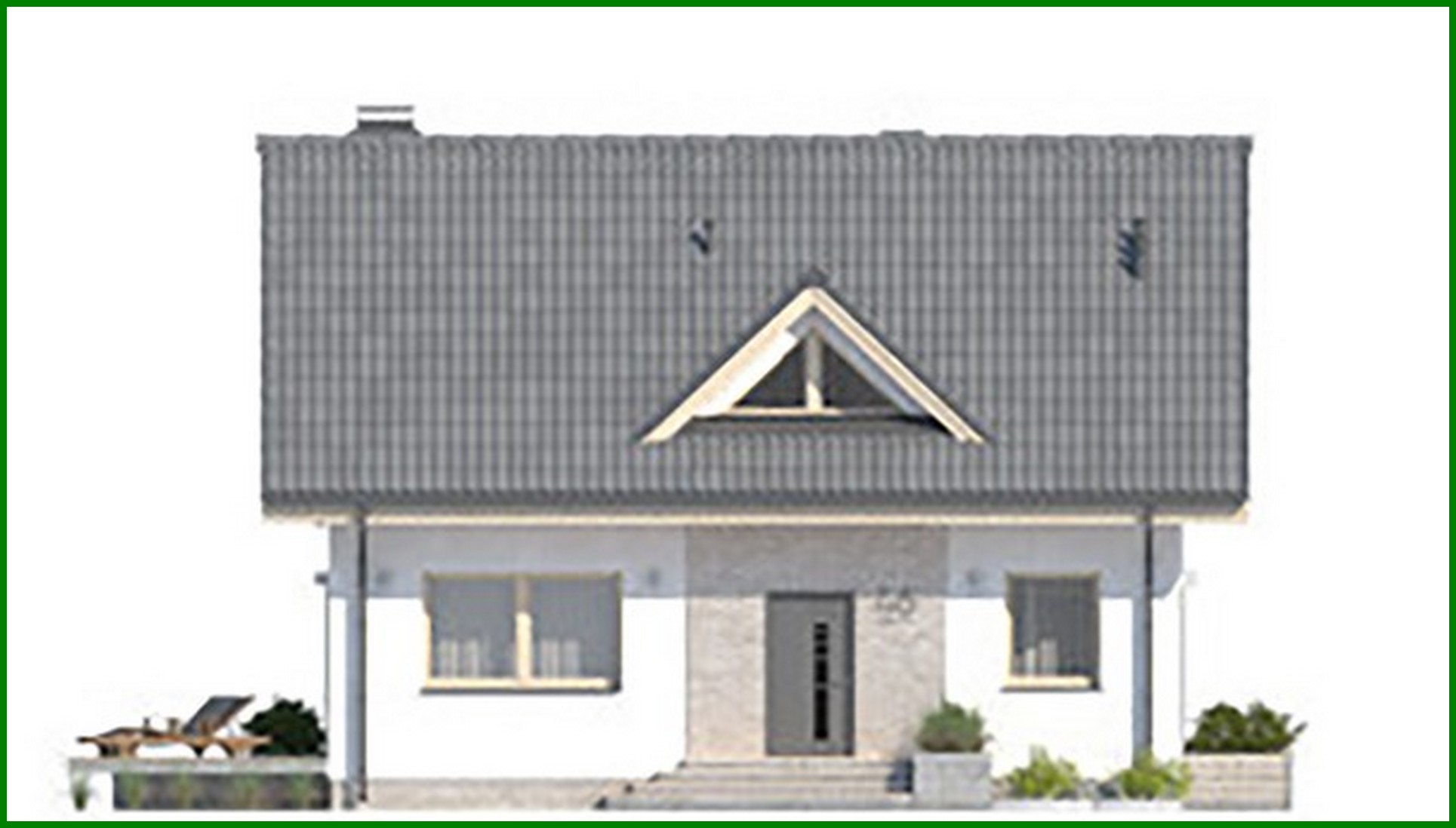 Visualization gallery - Residential house with open verandahs under a gable roof