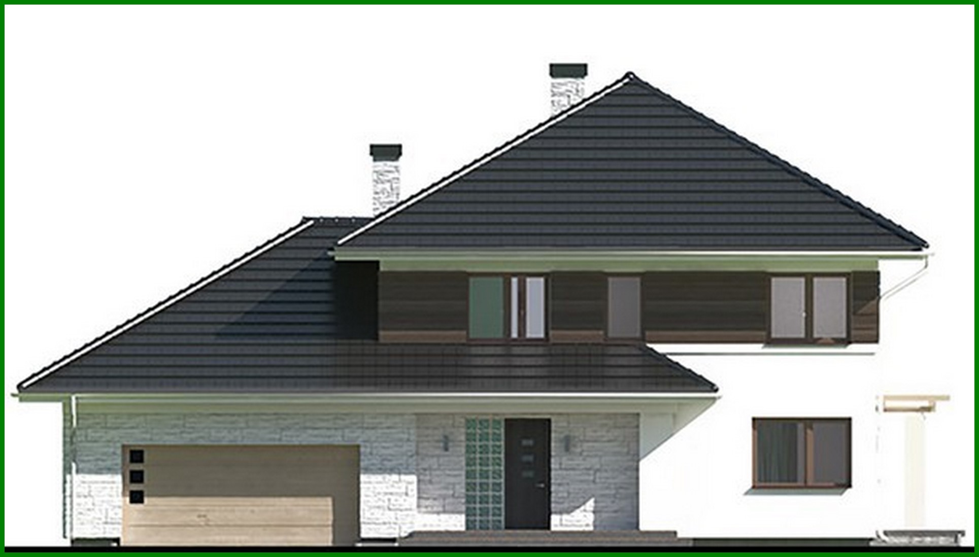 Visualization gallery - Five-bedroom townhouse with spacious garage