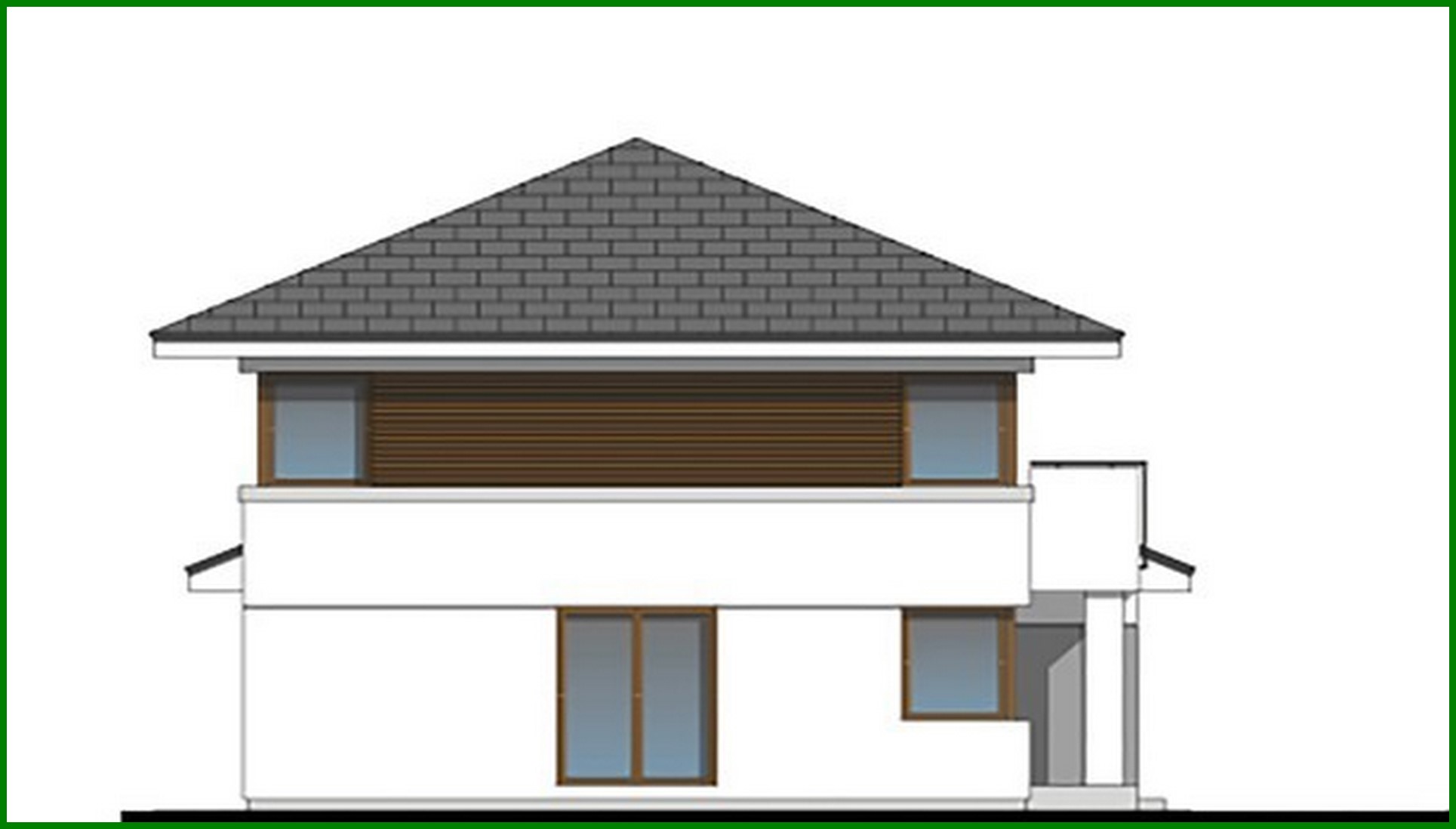 Visualization gallery - Townhouse with spacious living rooms and offices