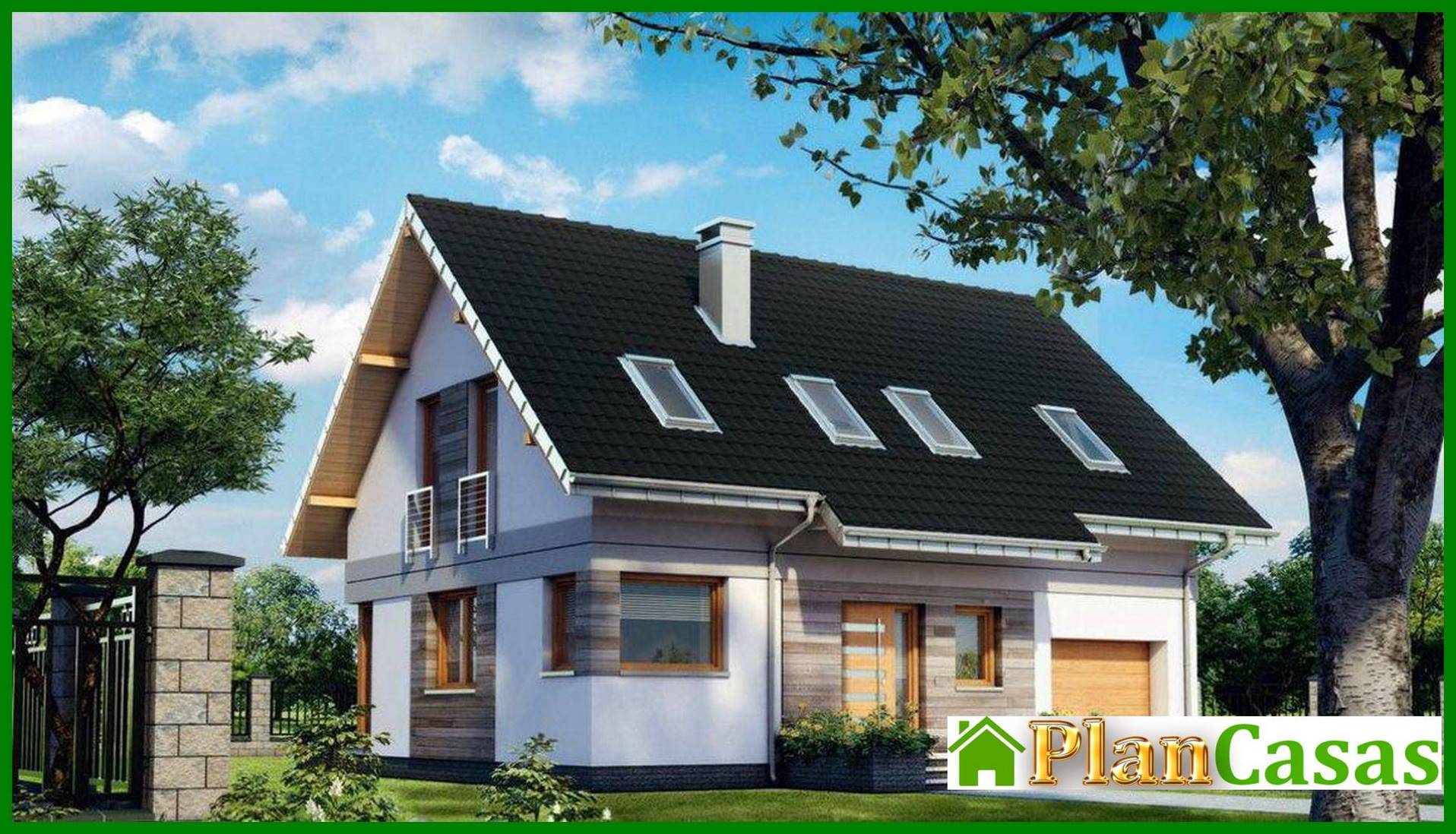 Cozy house building with a spacious living room house plan