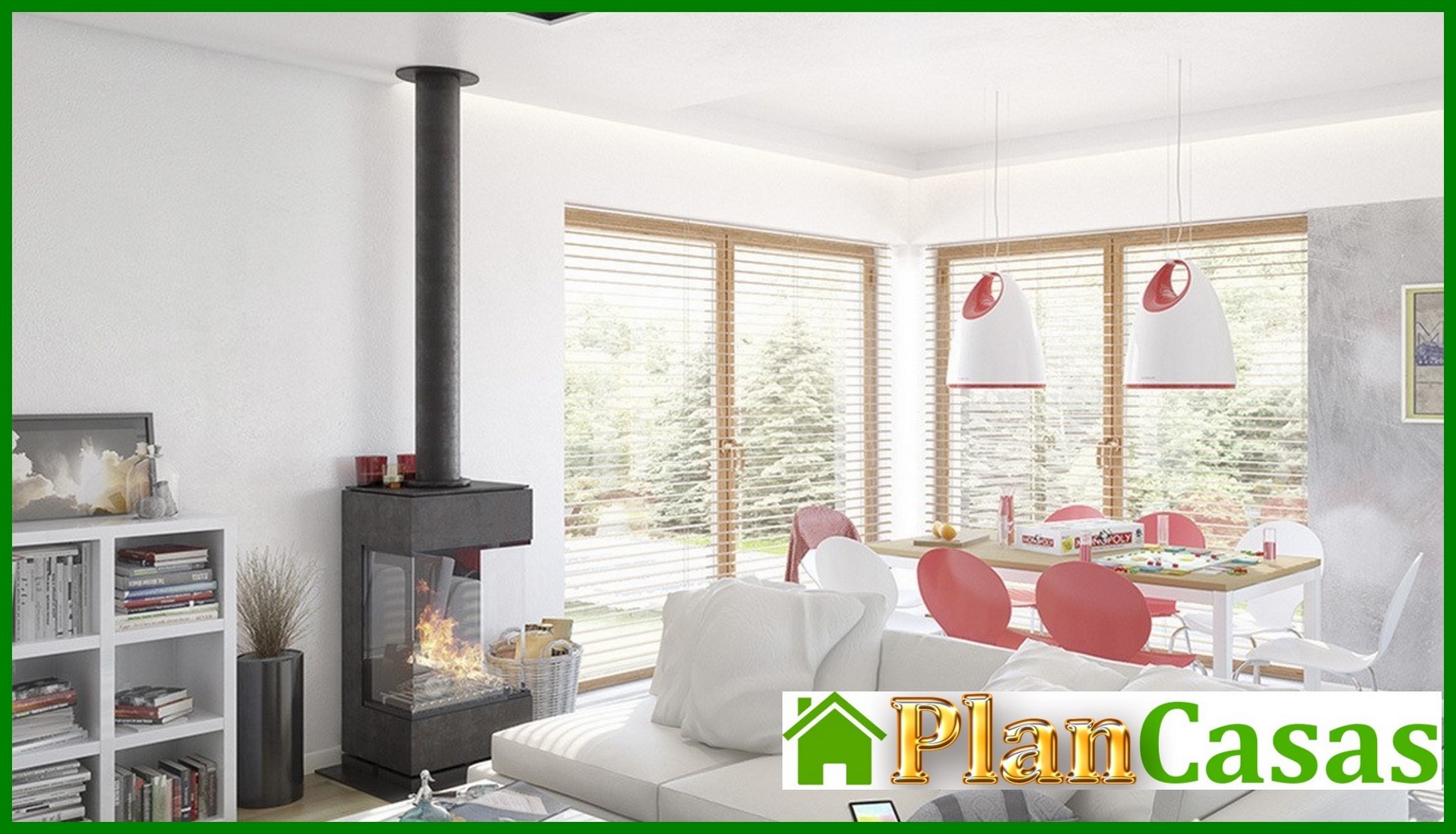 Visualization gallery - Modern house with an attic and a garage