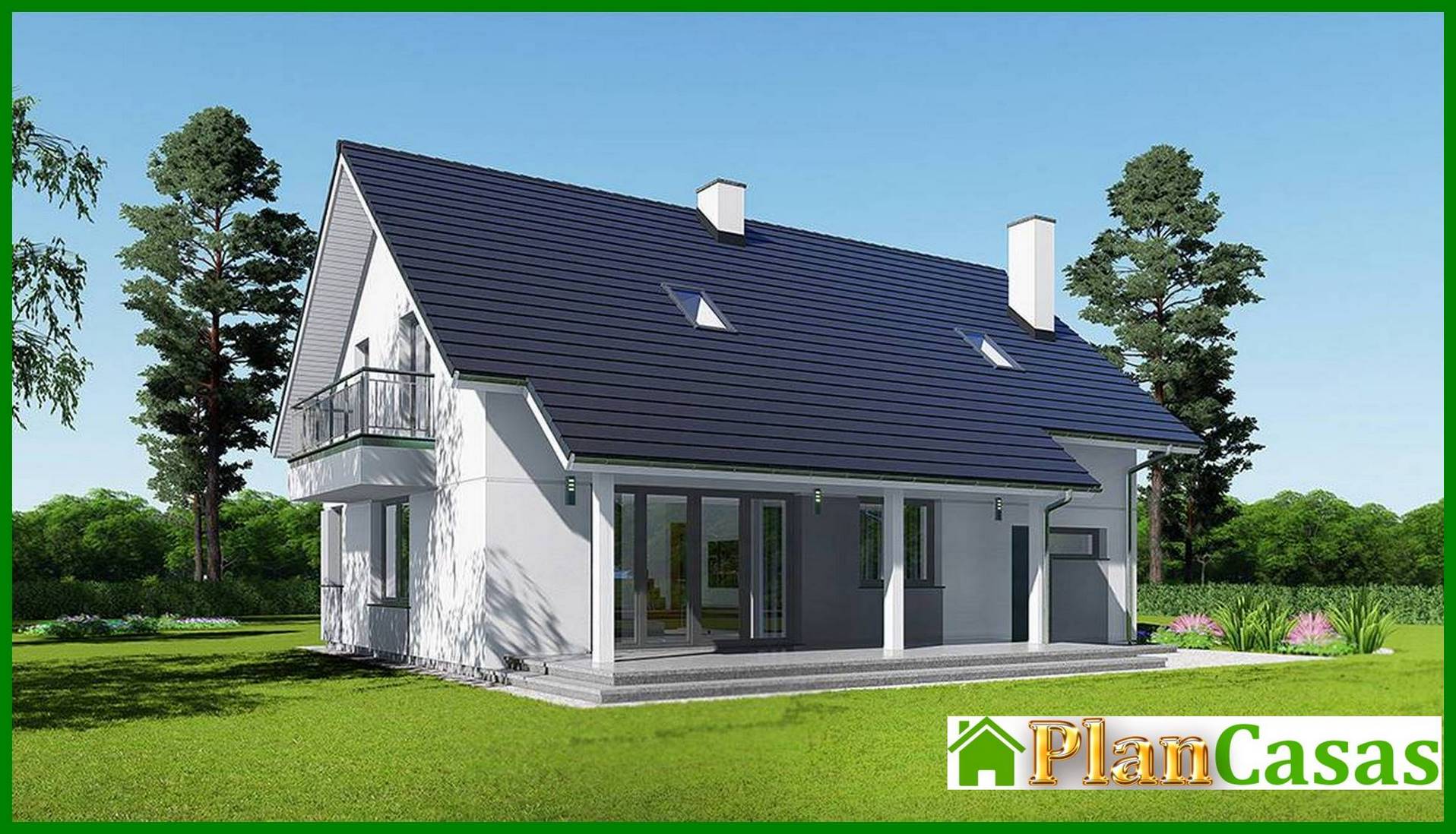 Visualization gallery - Residential building with attic and garage