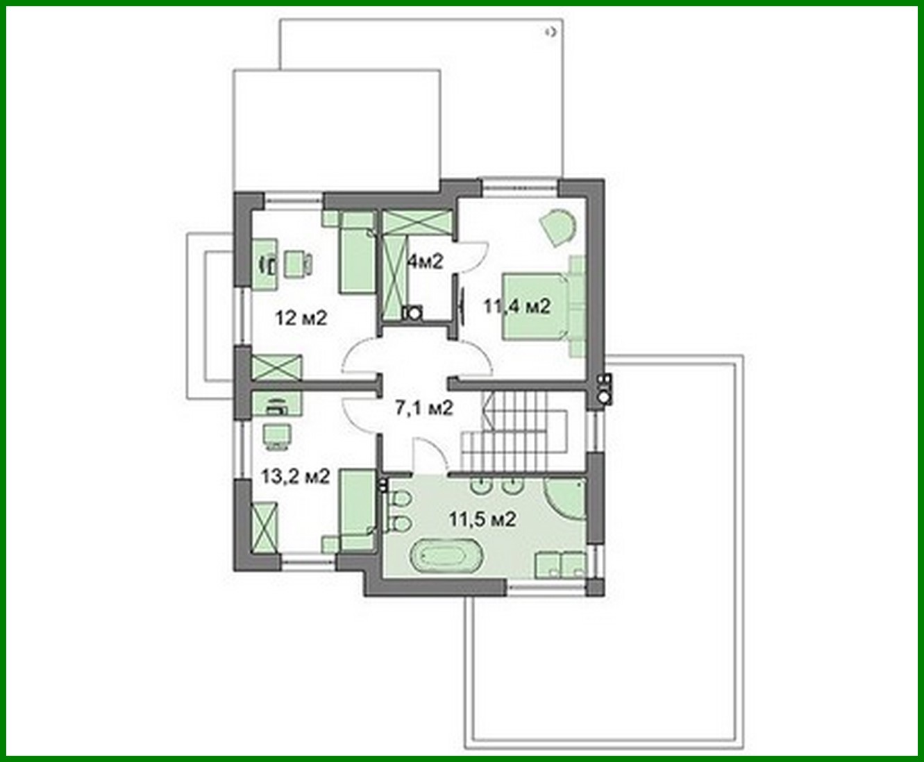 Visualization gallery - Original two-storey residential building
