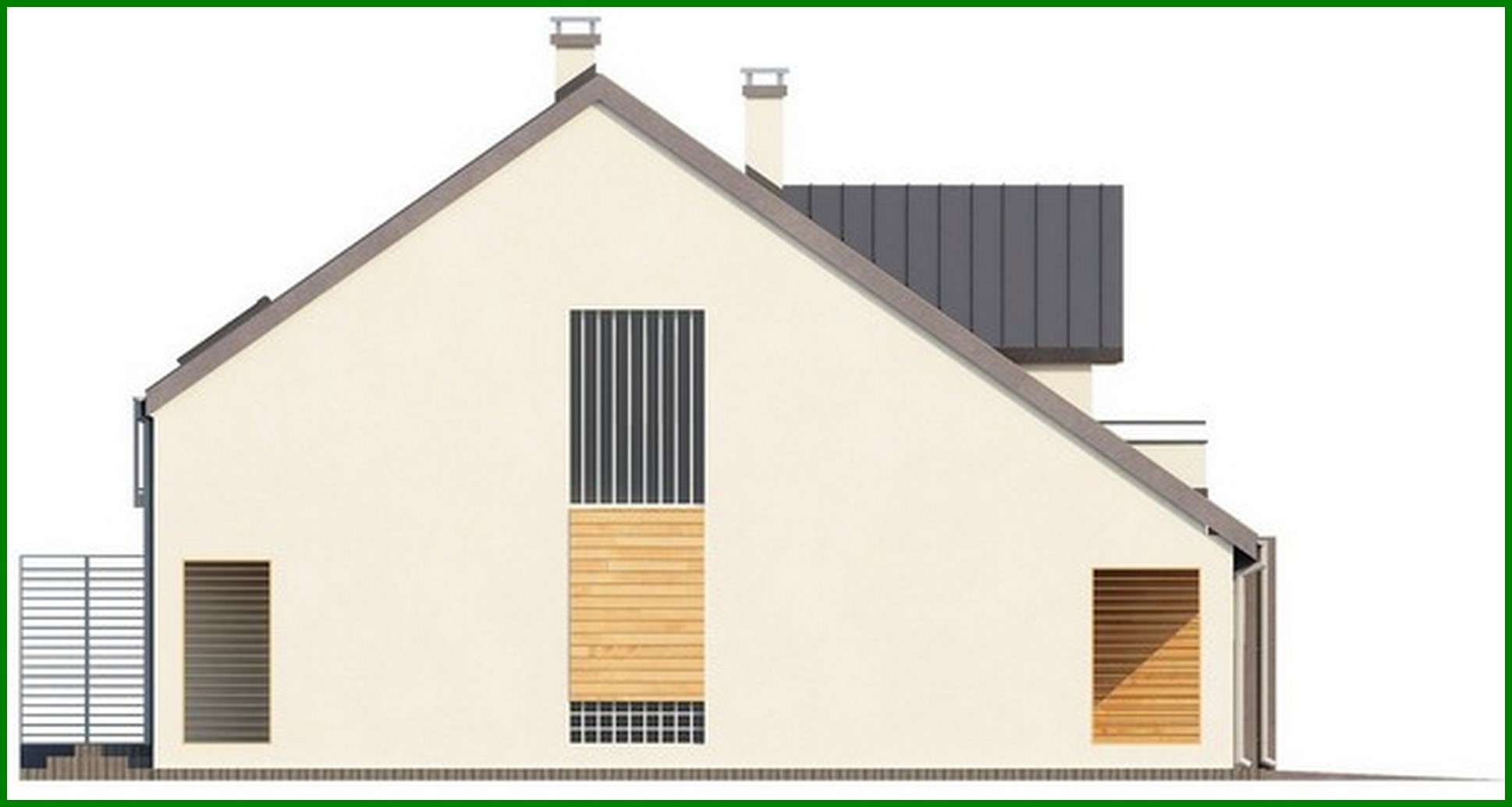 Visualization gallery - The project of an inexpensive cottage for two families