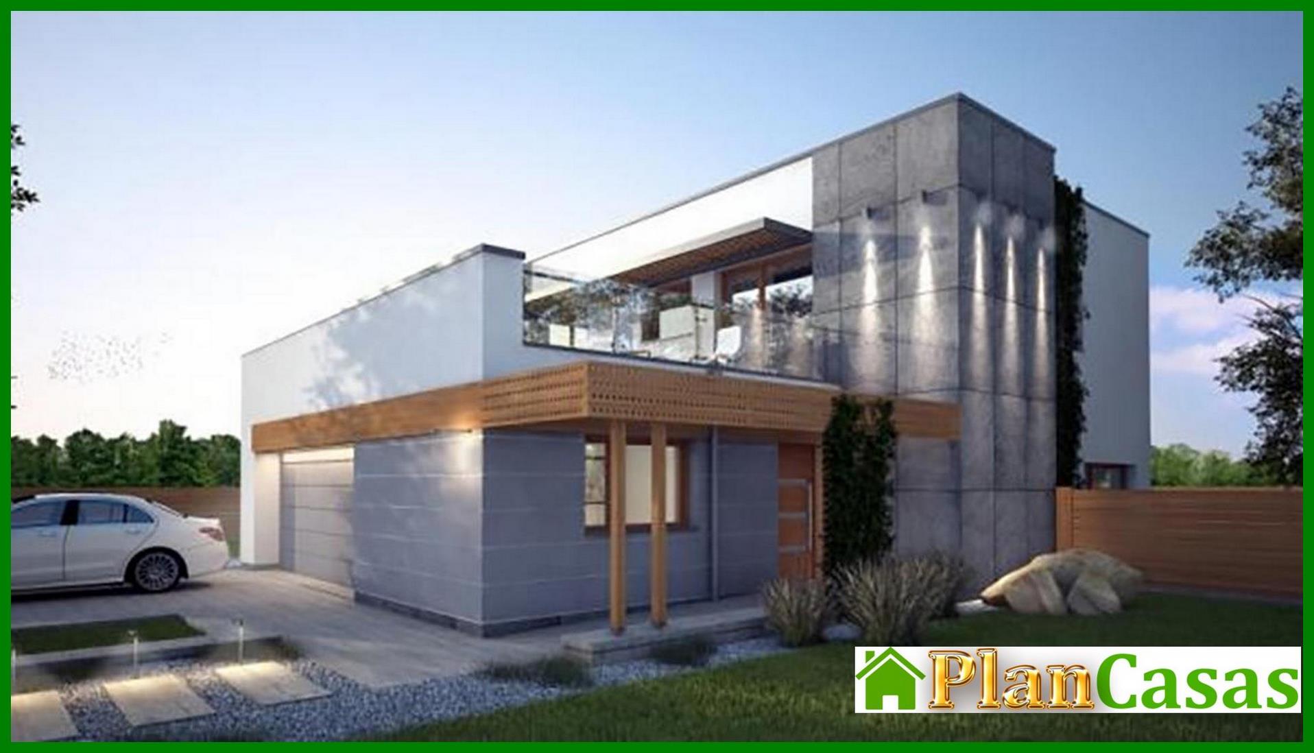 Visualization gallery - The project of a magnificent house with a luxury garage and balcony