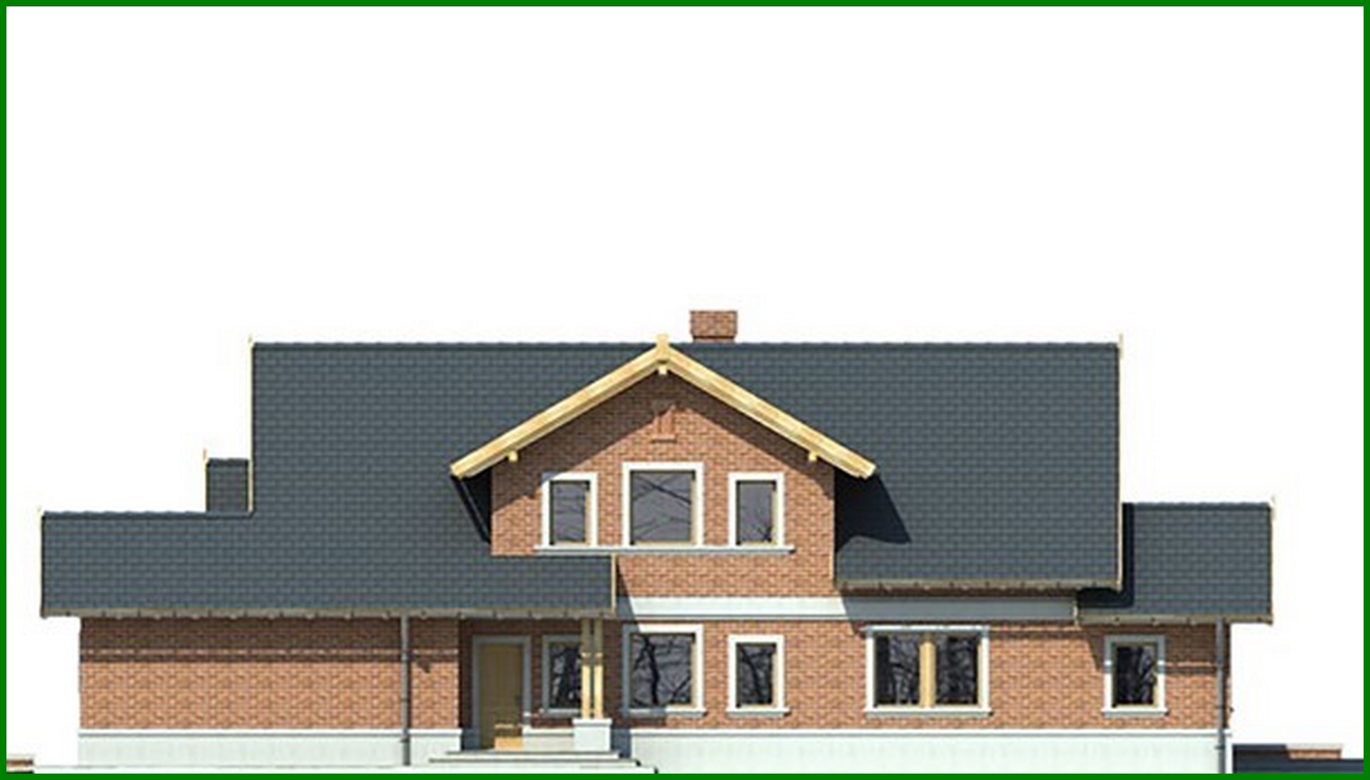 Visualization gallery - Two-story cottage with a living room and a garage