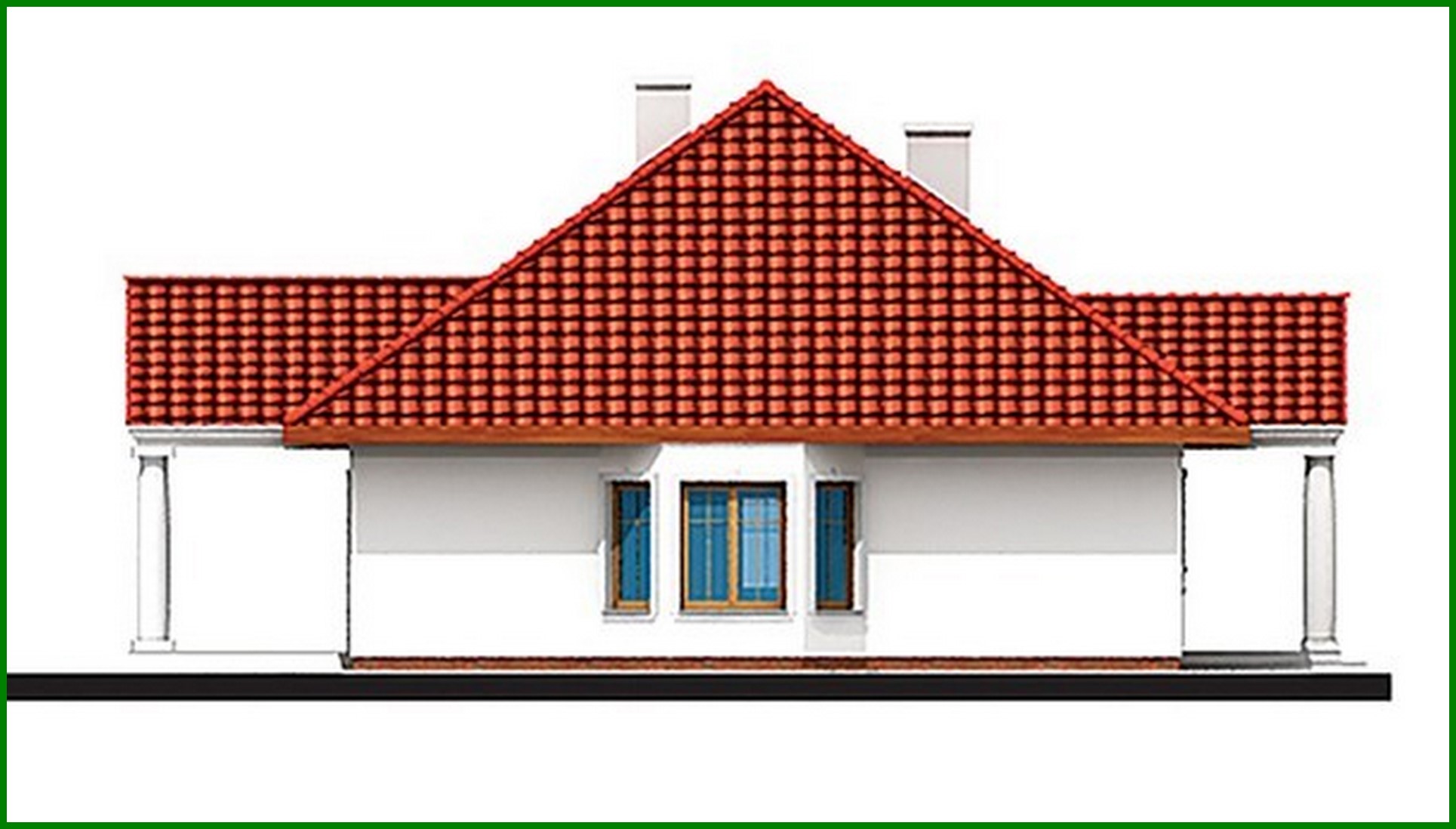 Visualization gallery - Luxury one-story house