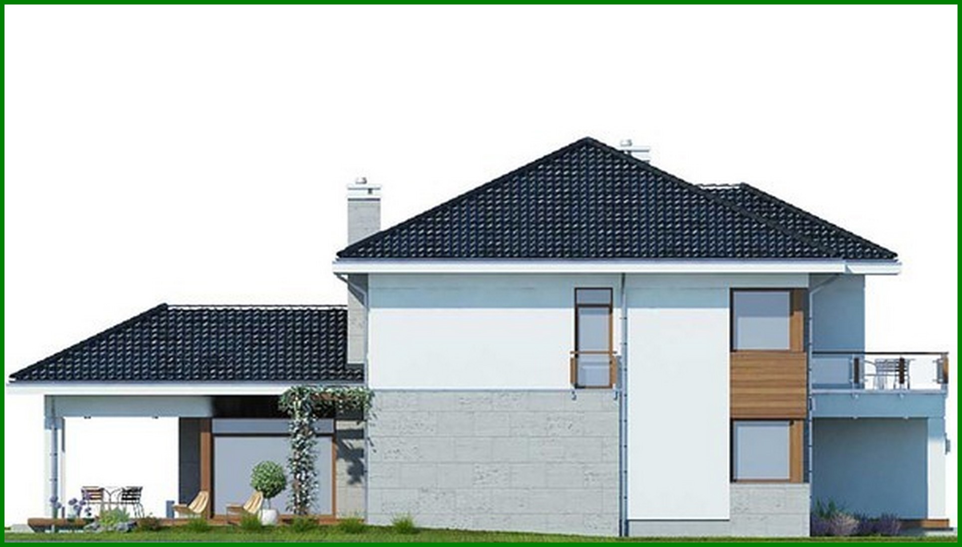 Visualization gallery - Beautiful house with a large terrace