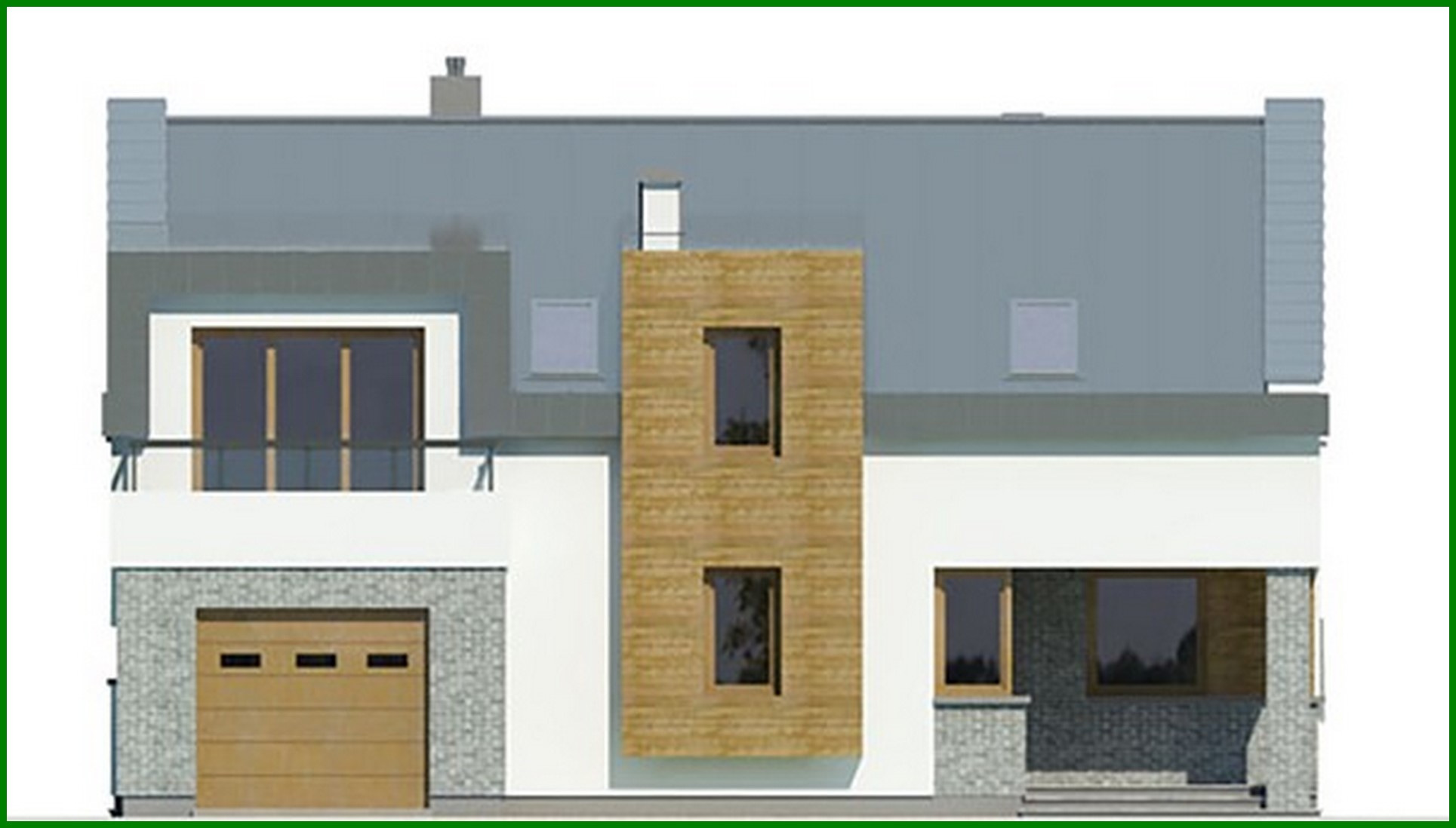 Visualization gallery - A solid five-bedroom country house project