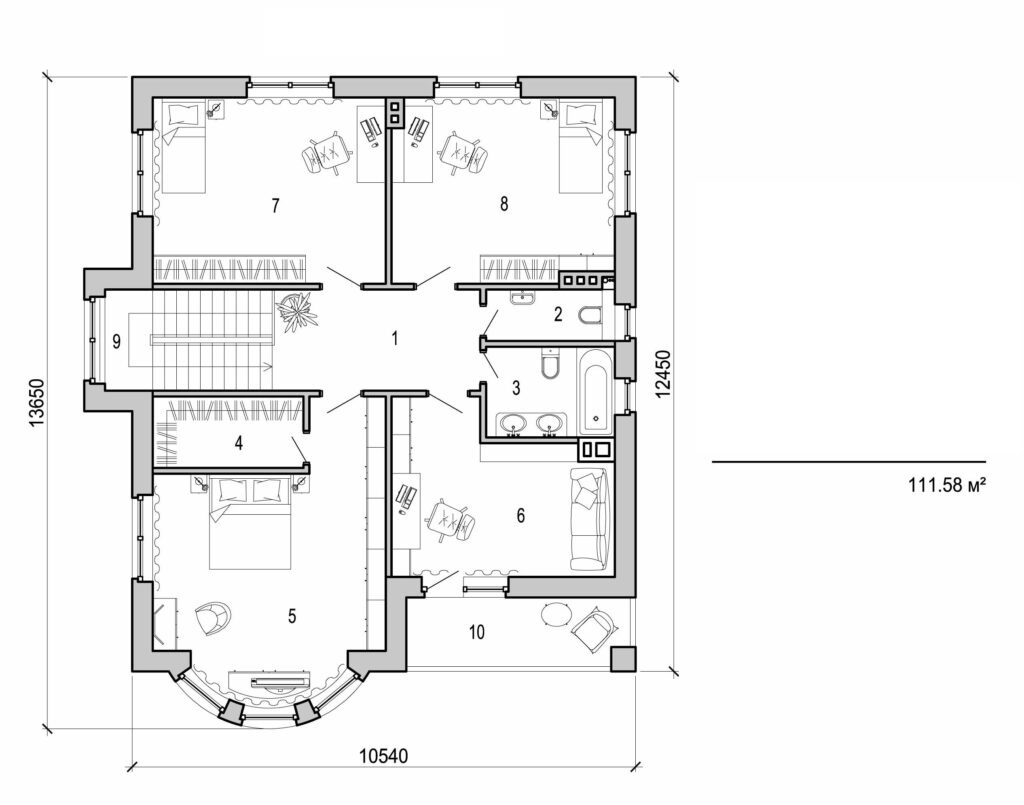 Visualization gallery - Two storey cottage