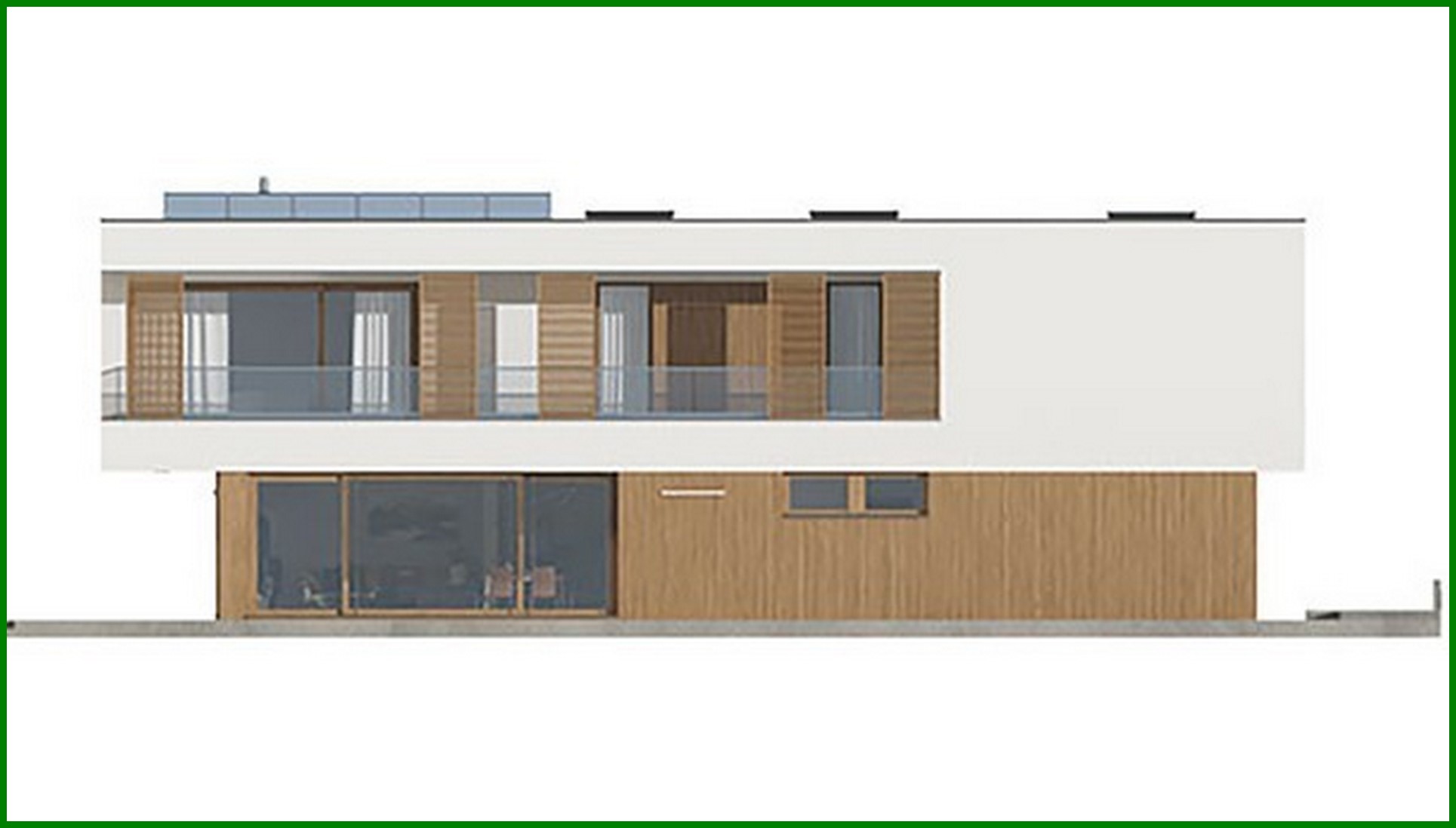 Visualization gallery - Chic two-story narrow house