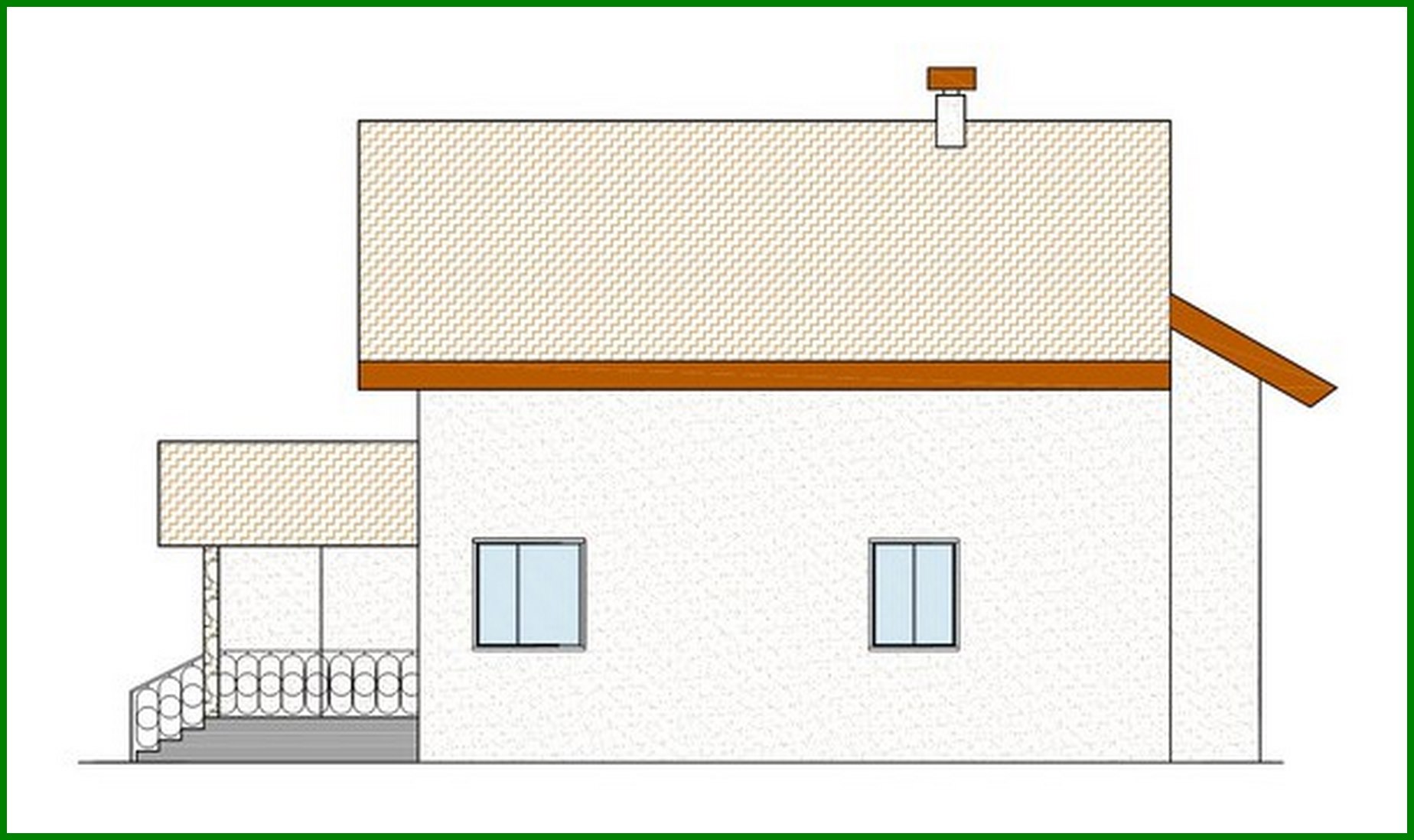 Visualization gallery - An attic house project of an unusual shape