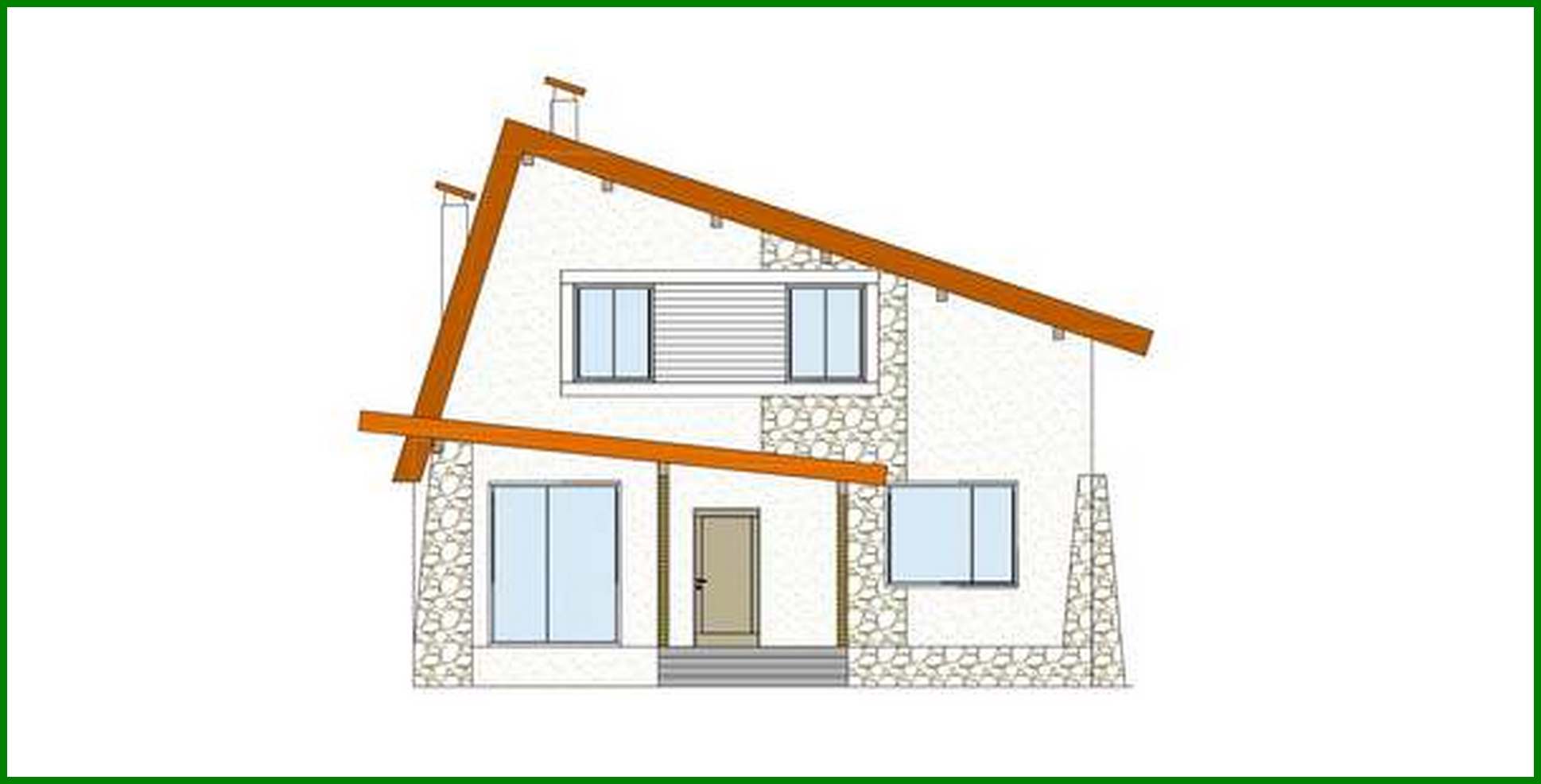 Visualization gallery - An attic house project of an unusual shape