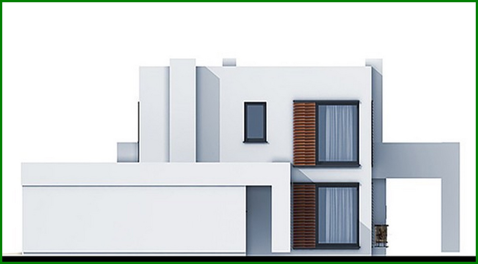 Visualization gallery - Two-storey house with bedroom apartments on the first and second floor