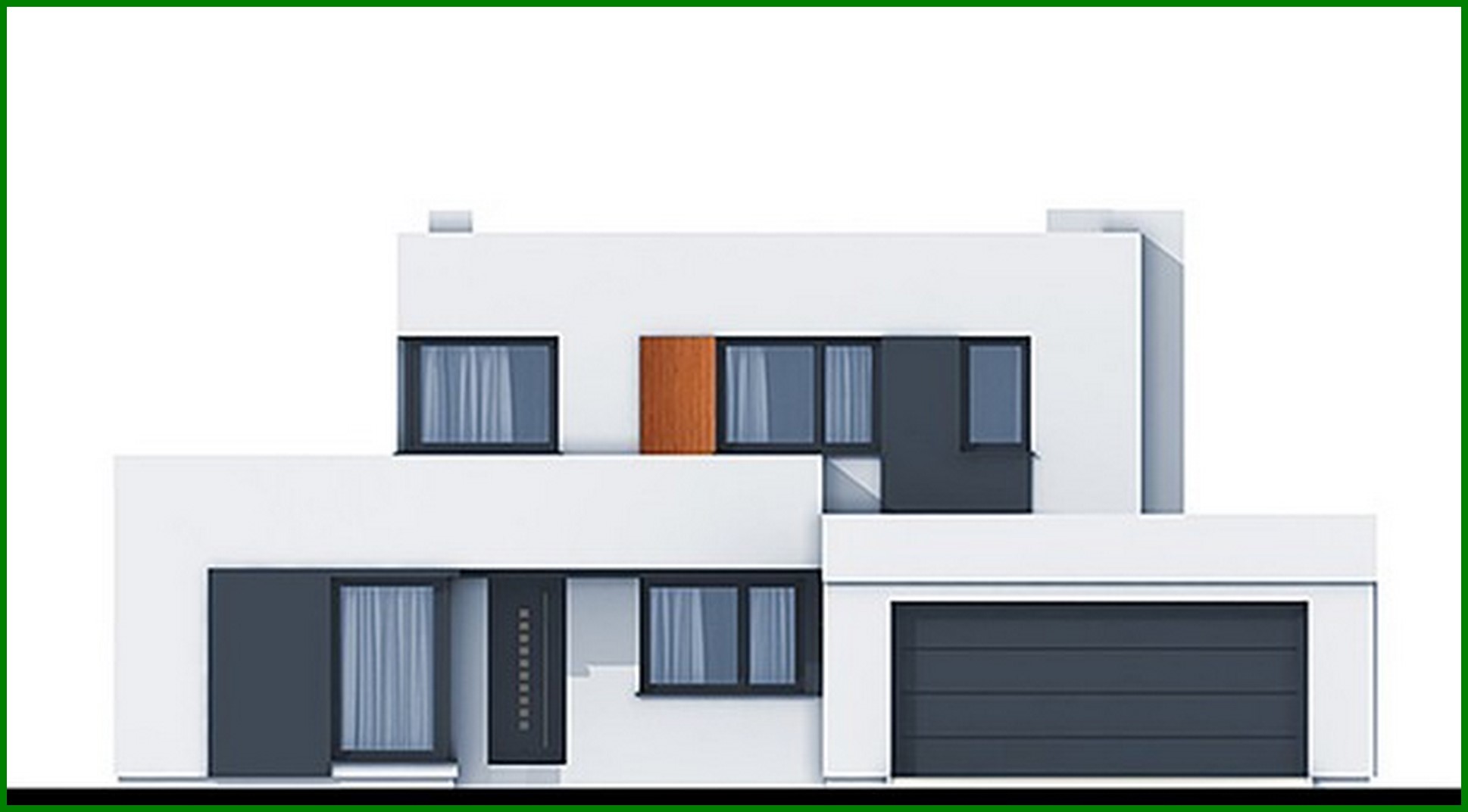 Visualization gallery - Two-storey house with bedroom apartments on the first and second floor