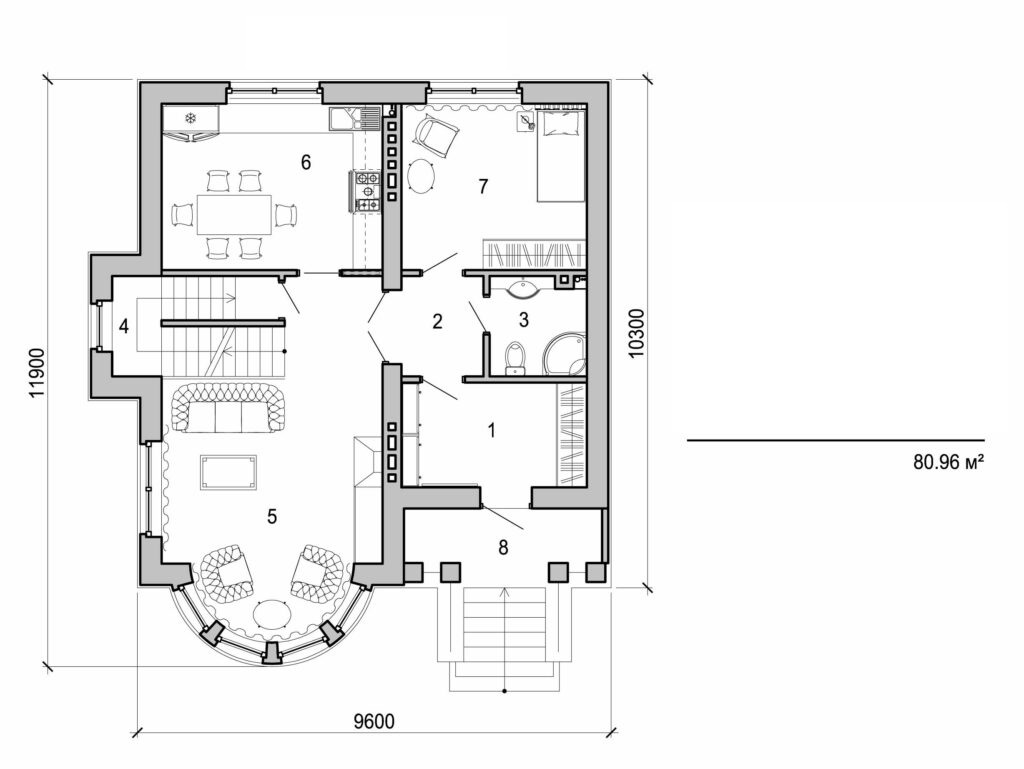 Visualization gallery - Two storey cottage