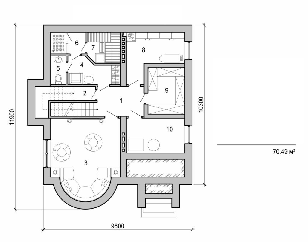 Visualization gallery - Two storey cottage