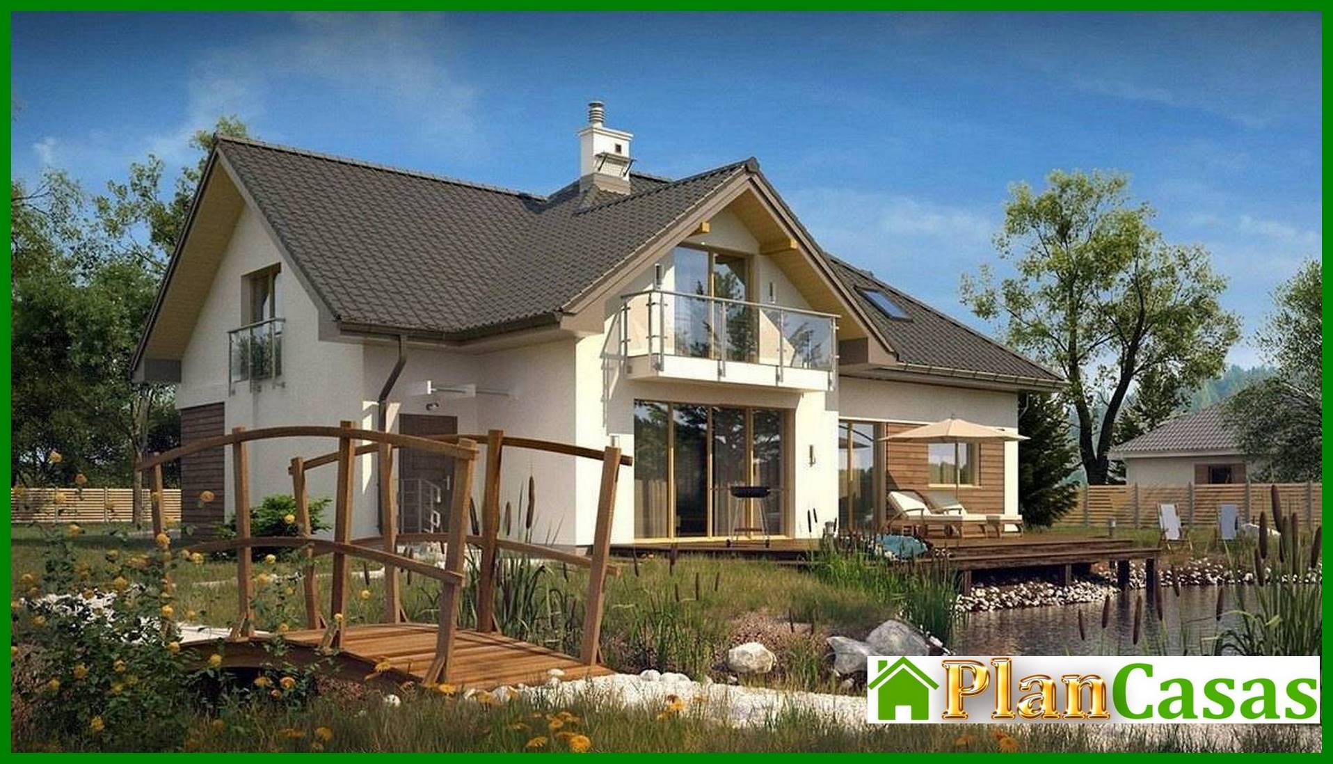 Visualization gallery - The project of a spacious house with a garage for two cars