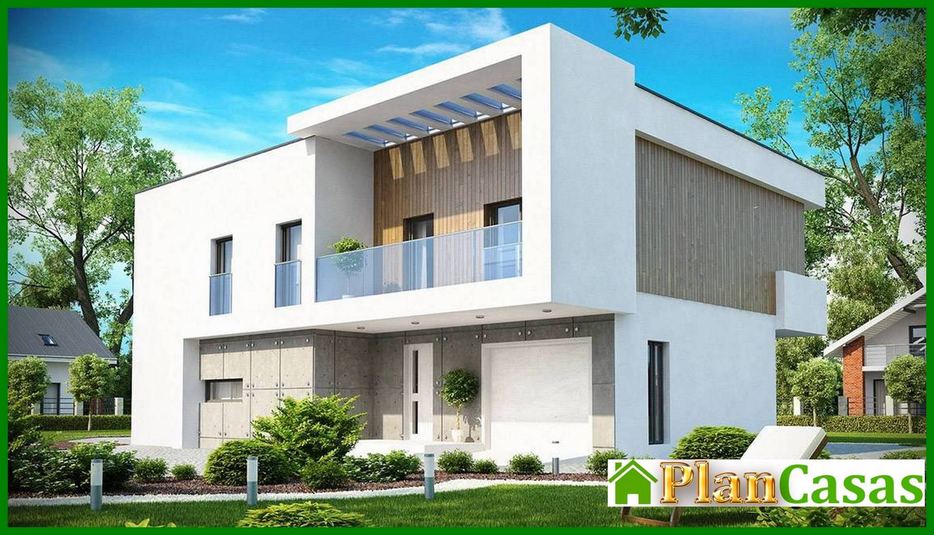 Visualization gallery - Project of a cottage with an office and a garage