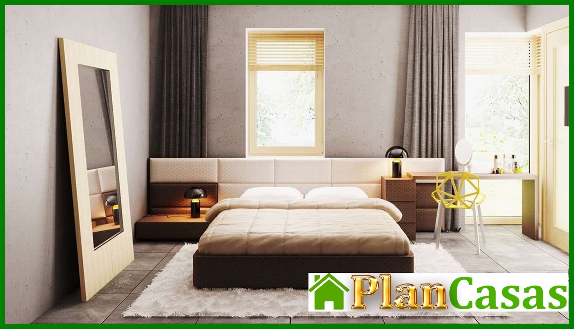 Visualization gallery - The project of a one-story cottage with a garage for two cars