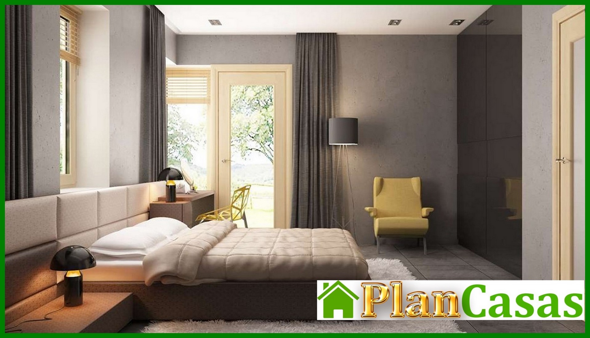 Visualization gallery - The project of a one-story cottage with a garage for two cars