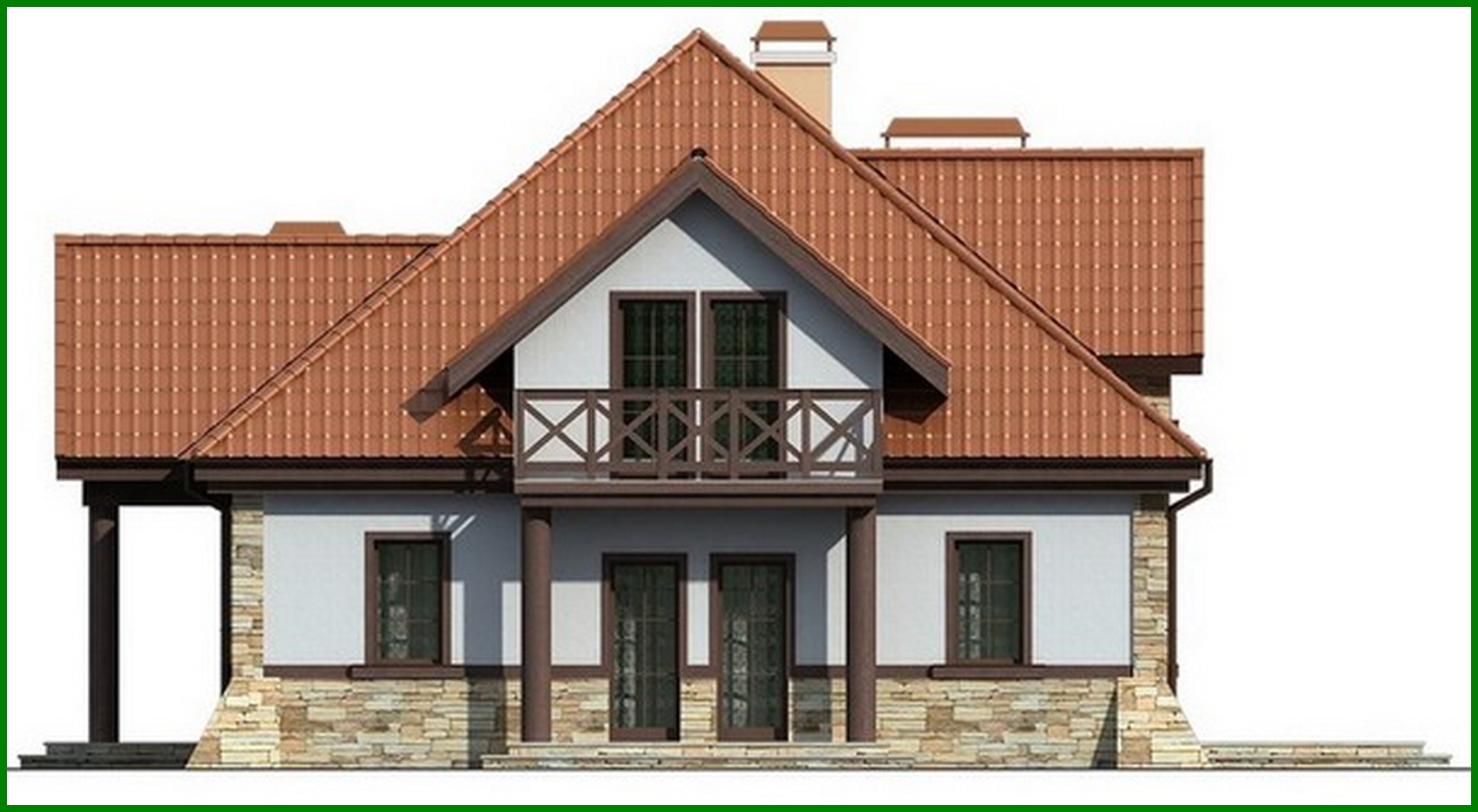 Visualization gallery - Manor style two-family house project