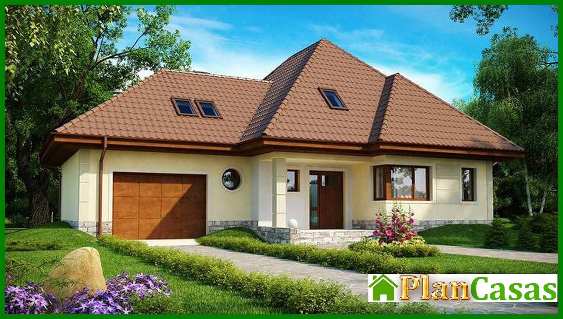 The project of a spacious house of complex shape house plan