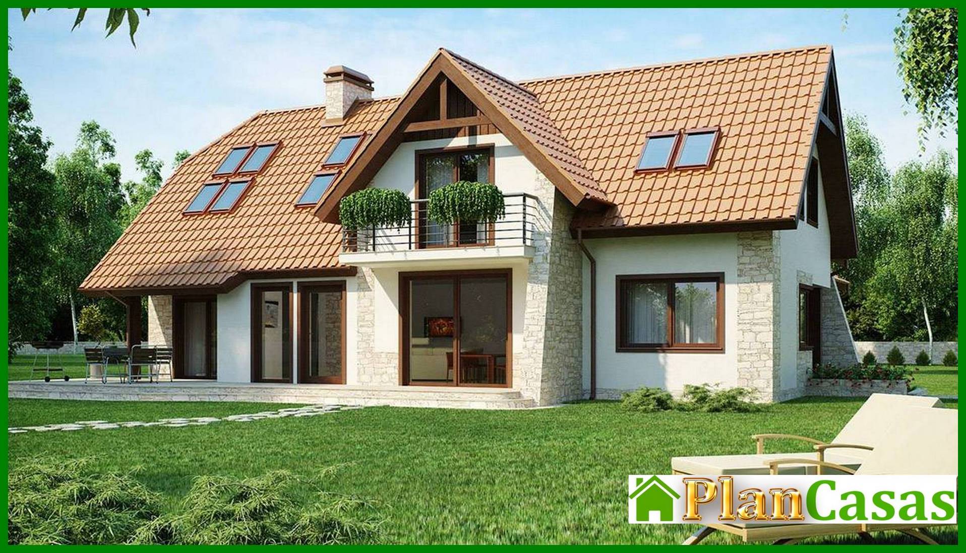 Visualization gallery - Project of a mansion with a garage for 2 cars