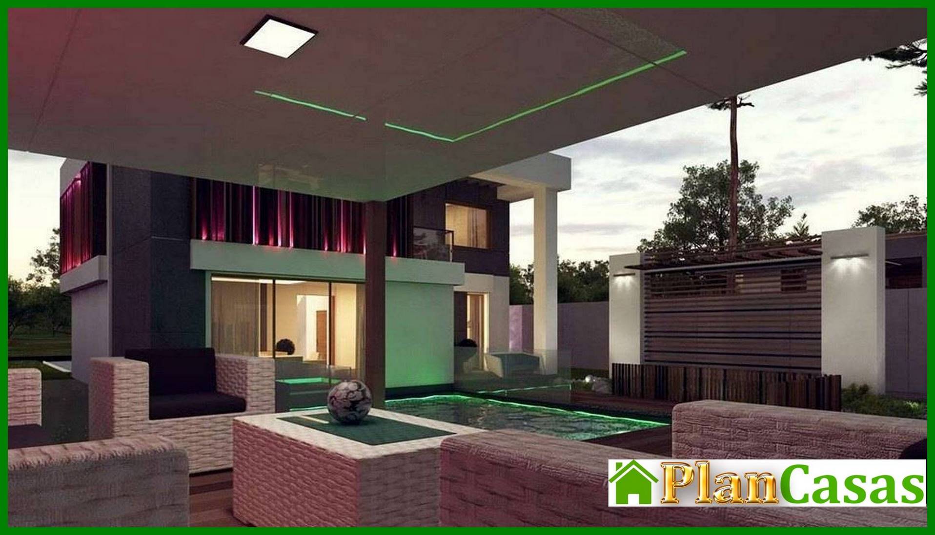 Visualization gallery - High-tech fashionable two-story house project