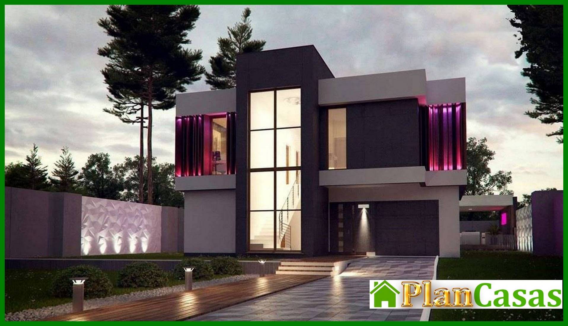 Visualization gallery - High-tech fashionable two-story house project