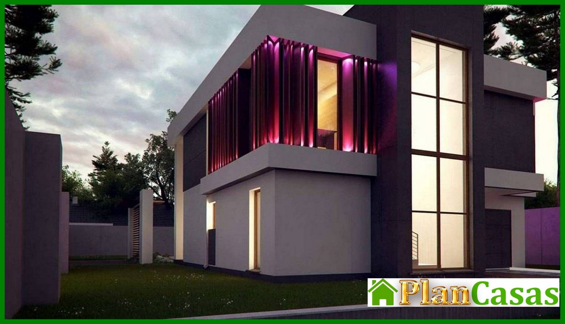 Visualization gallery - High-tech fashionable two-story house project