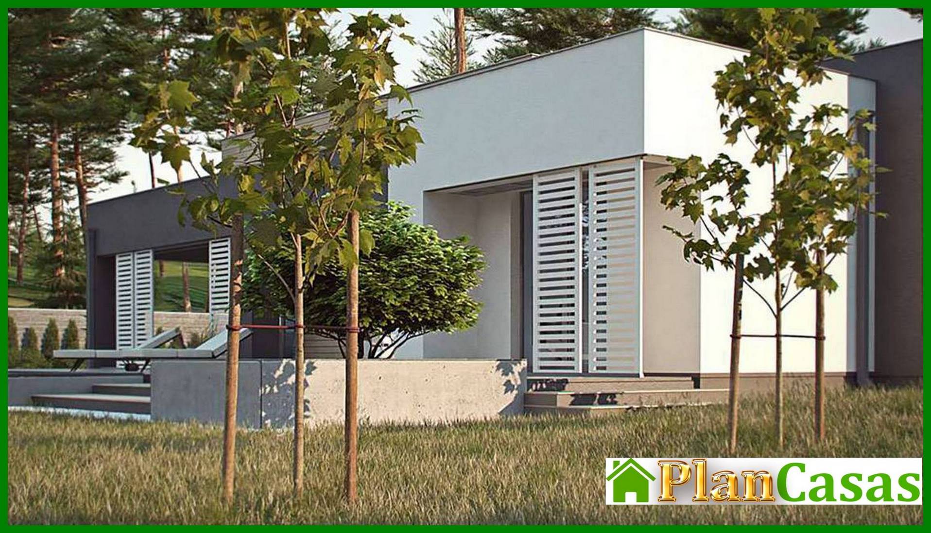 Visualization gallery - The project of a modern comfortable one-story house