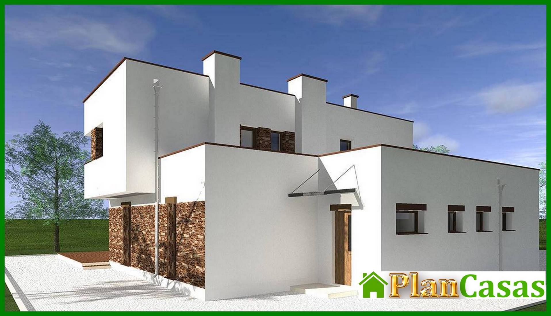 Visualization gallery - Project of a chic house with three huge bedrooms