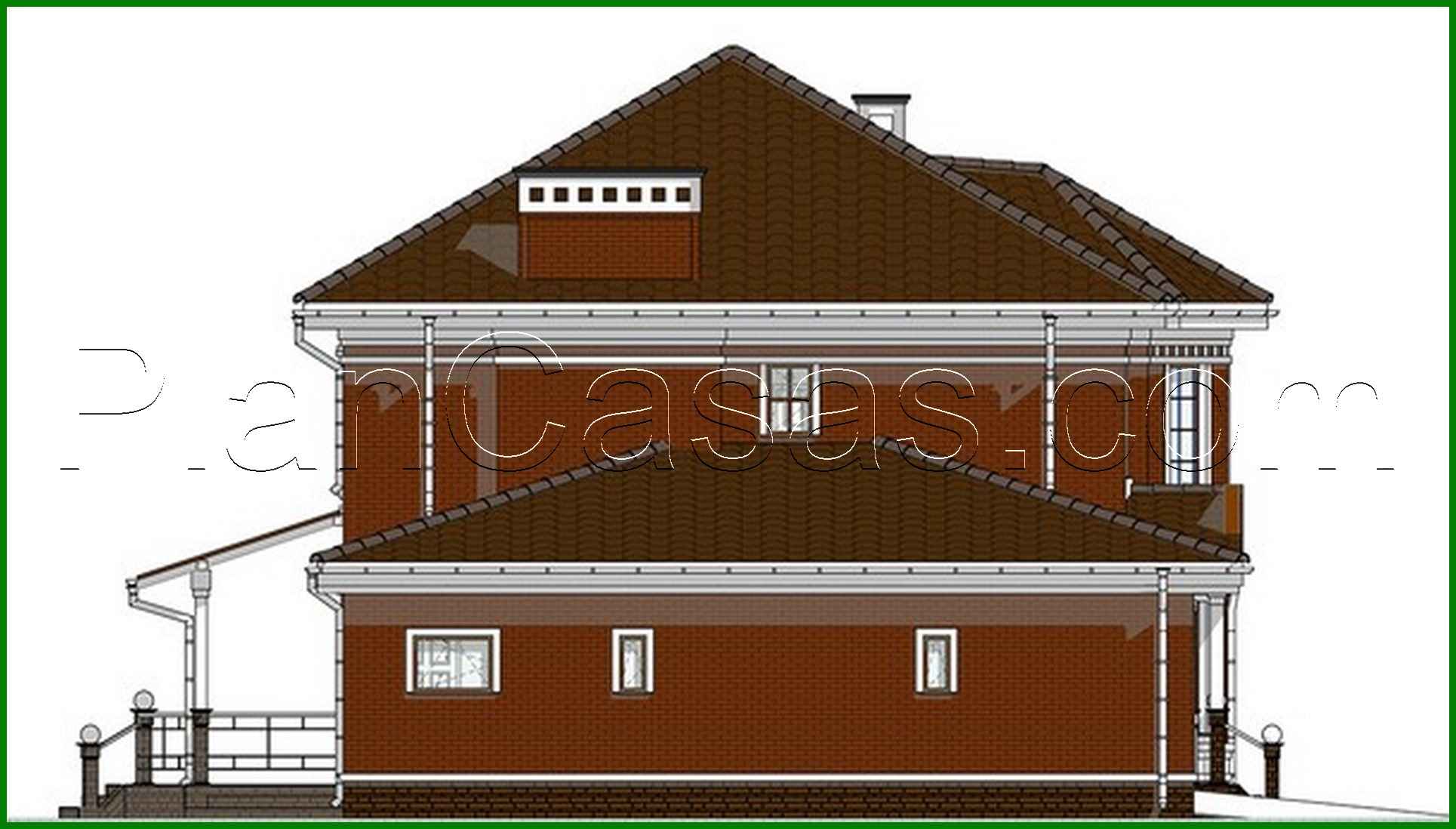 Visualization gallery - Original project of a delightful two-story apartment building with bay window