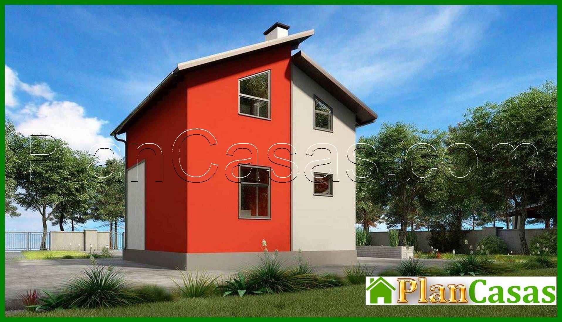 Visualization gallery - Plan of a small country house of 60m2