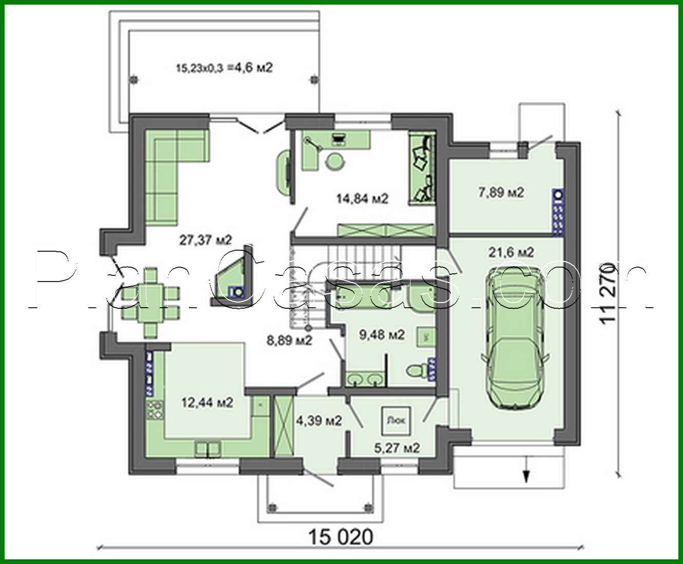 Visualization gallery - Project of a colorful attic house filled with sun