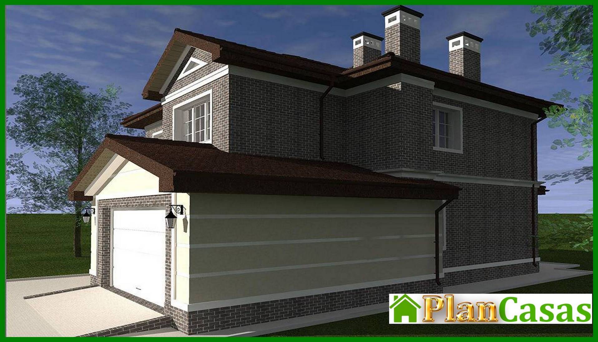 Visualization gallery - Beautiful Project of a two-storey house with luxury apartments for the owner