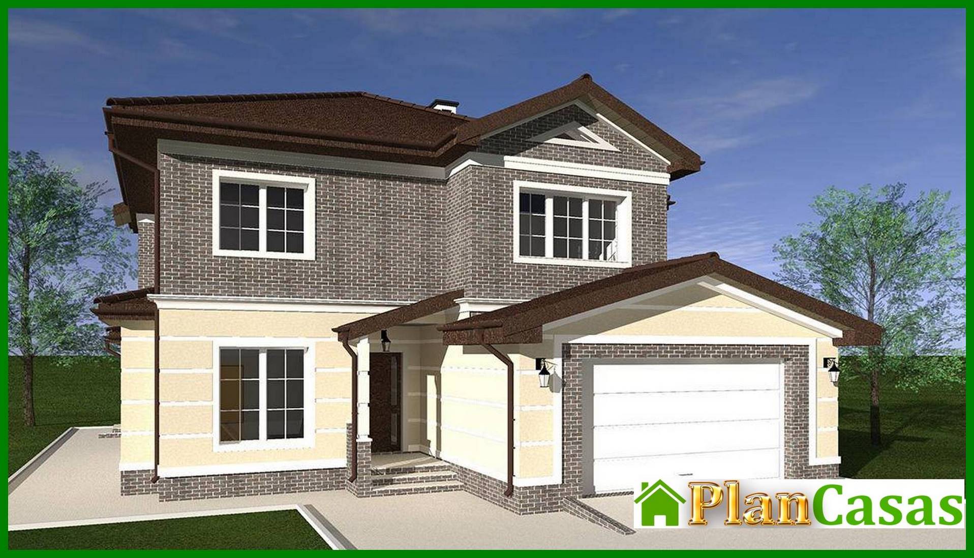 Beautiful Project of a two-storey house with luxury apartments for the owner house plan